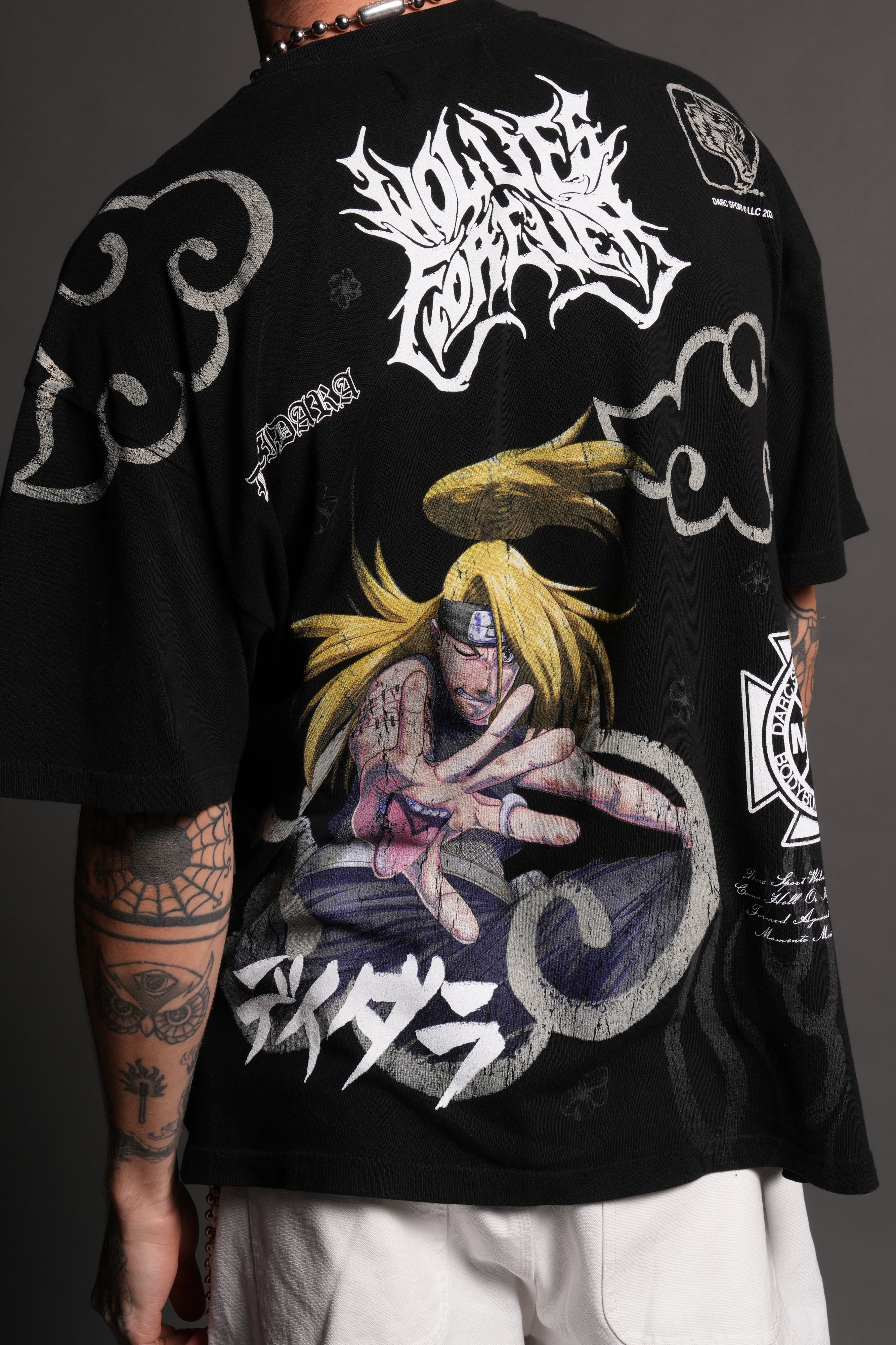 Deidara Premium Oversized Tee in Black - Image 9