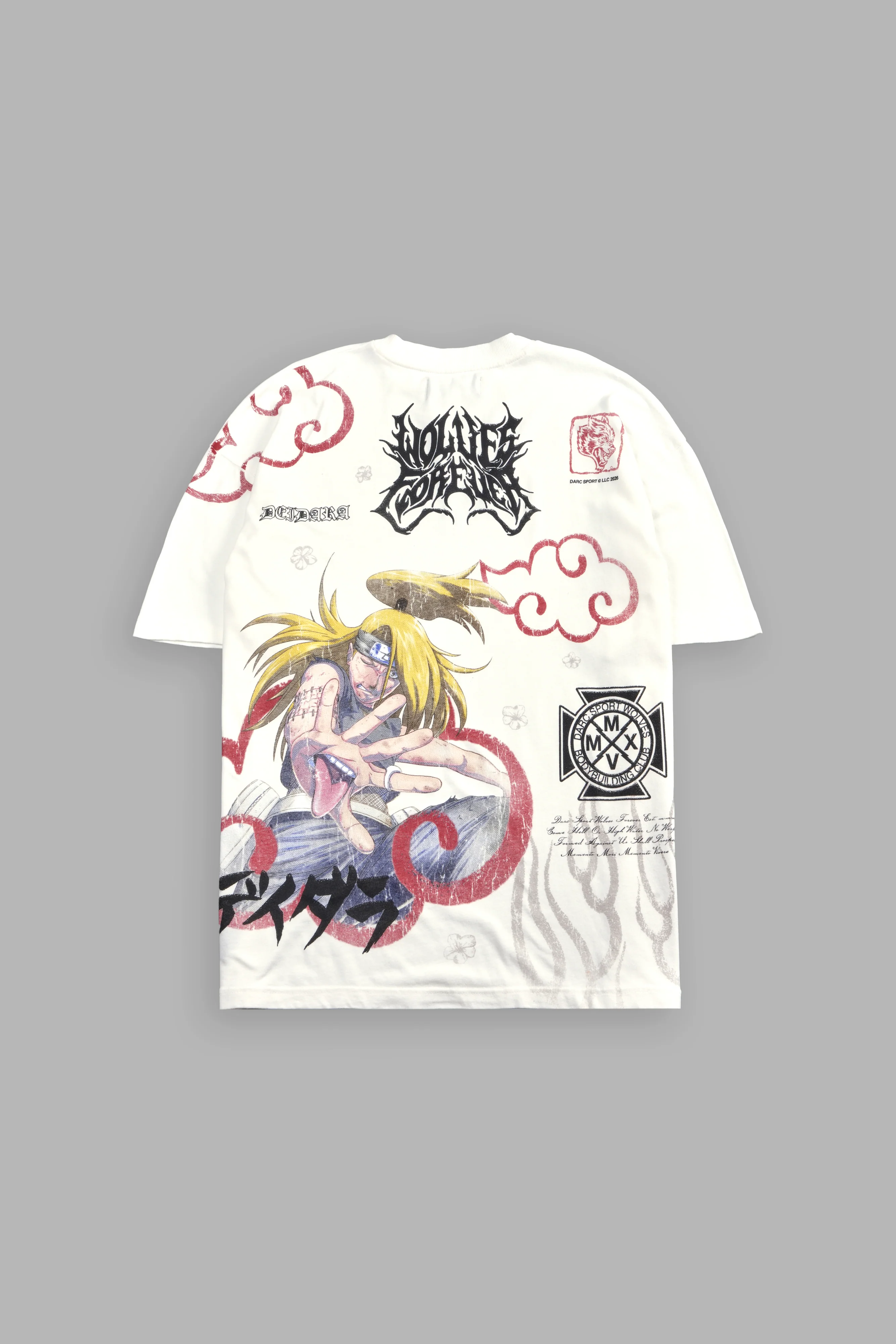 Deidara Premium Oversized Tee in Cream