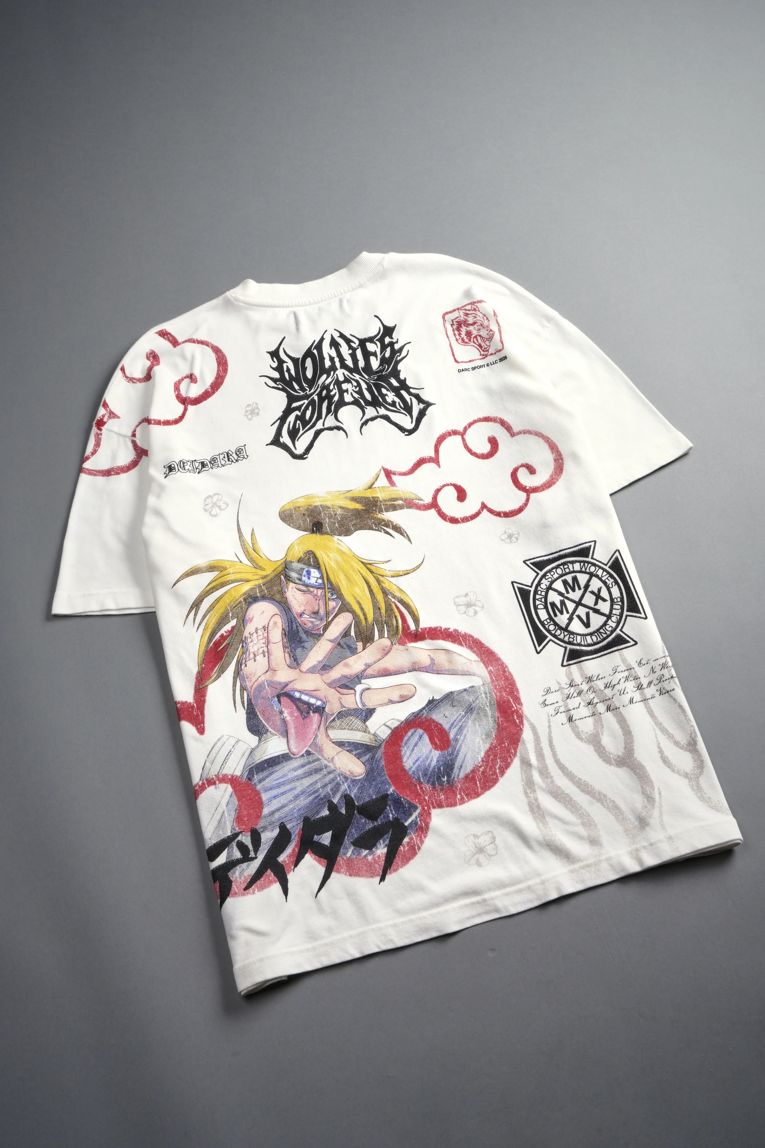 Deidara Premium Oversized Tee in Cream - Image 10