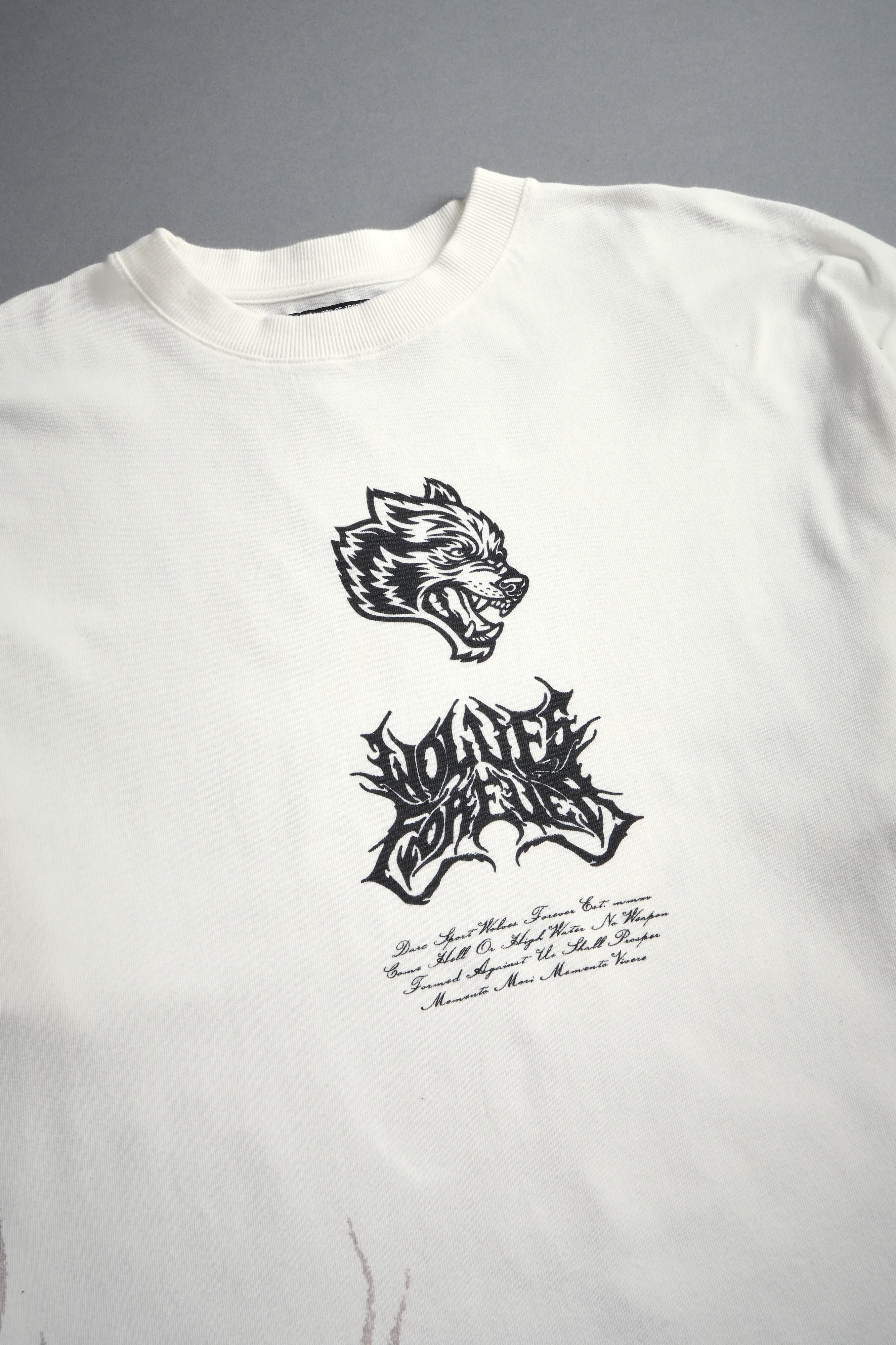 Deidara Premium Oversized Tee in Cream - Image 9