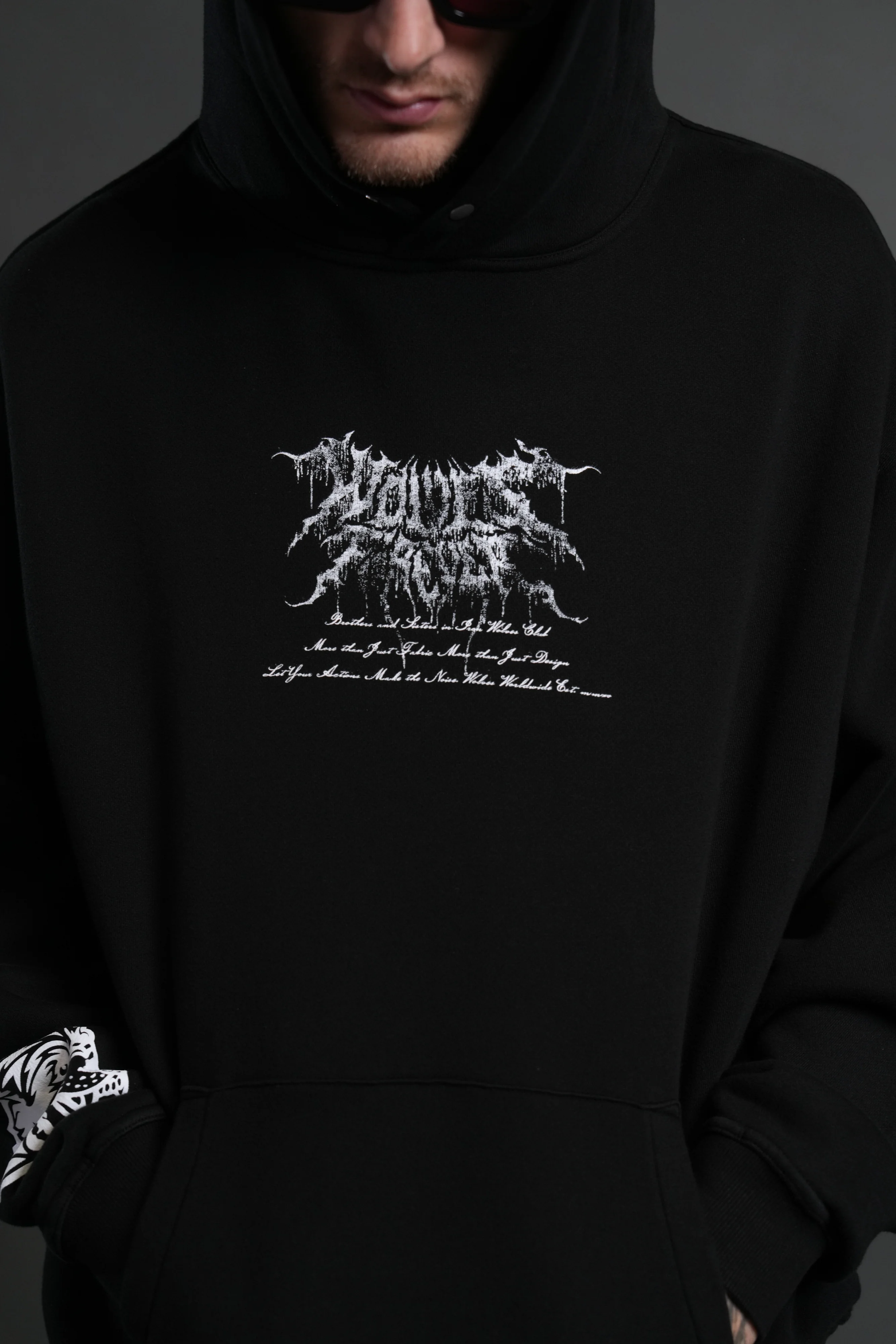 Demon Knight "Pierce" Hoodie in Black - Image 11