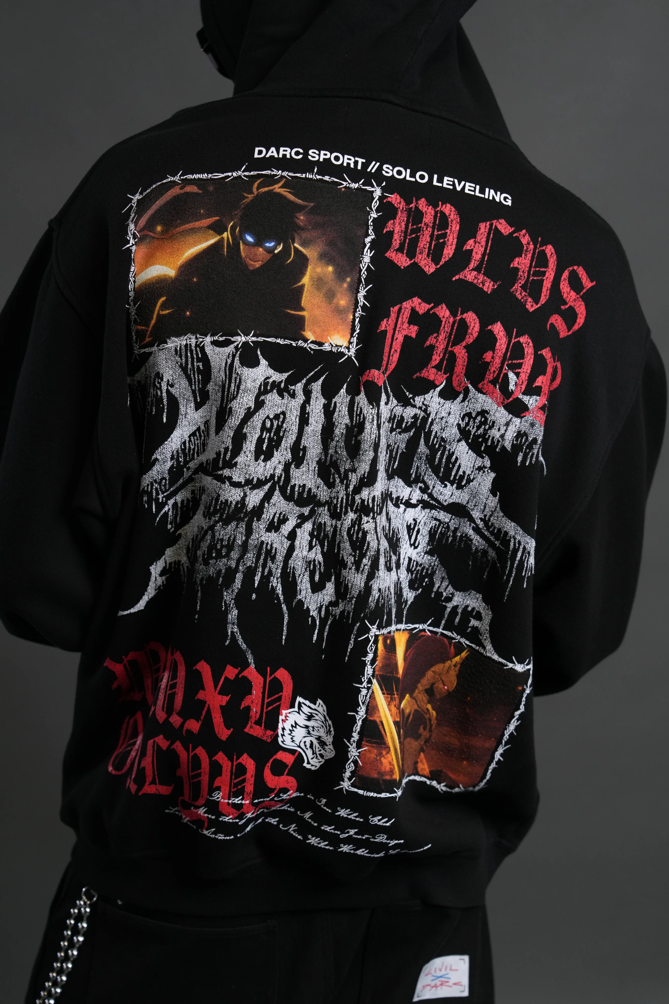 Demon Knight "Pierce" Hoodie in Black - Image 12