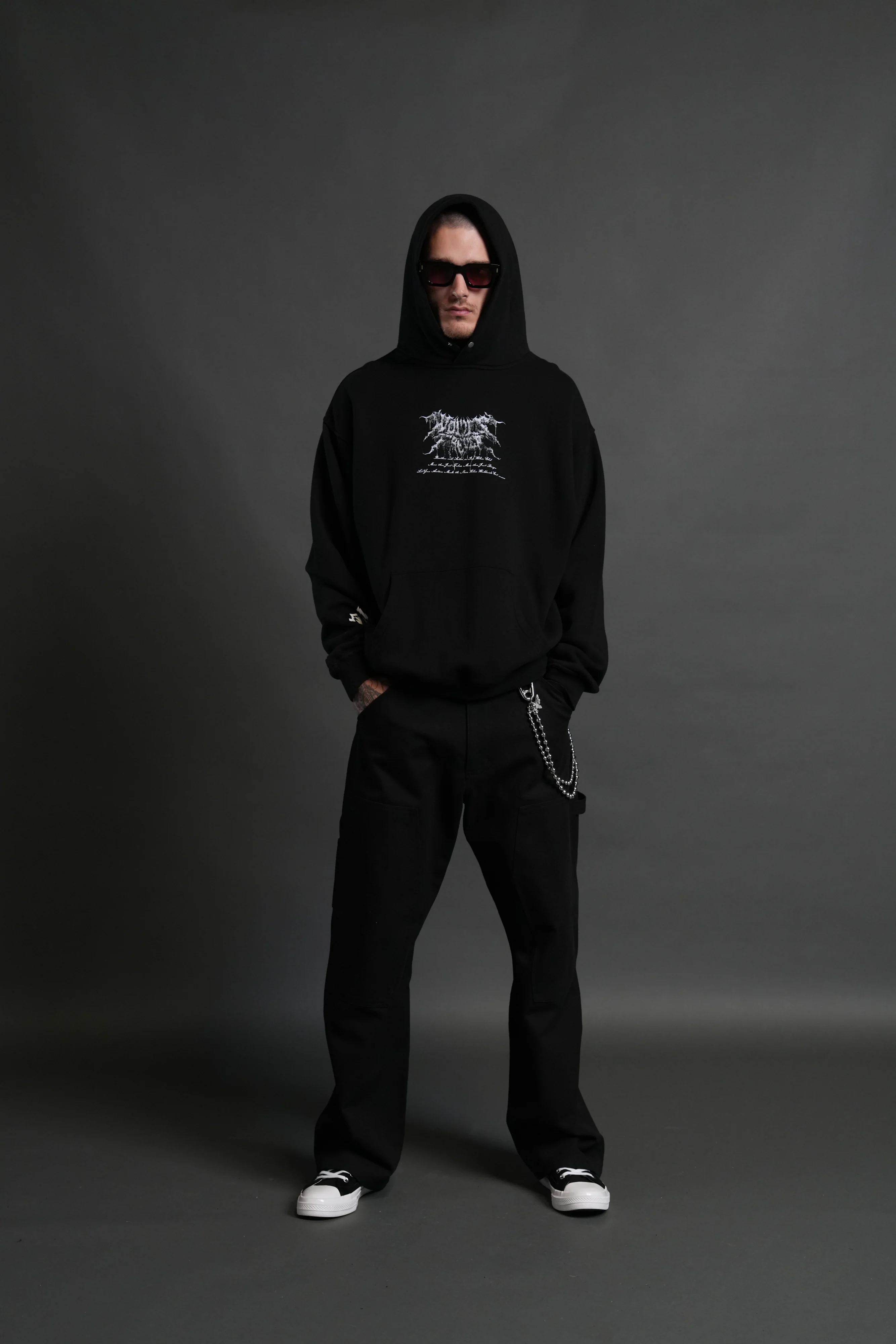Demon Knight "Pierce" Hoodie in Black - Image 5