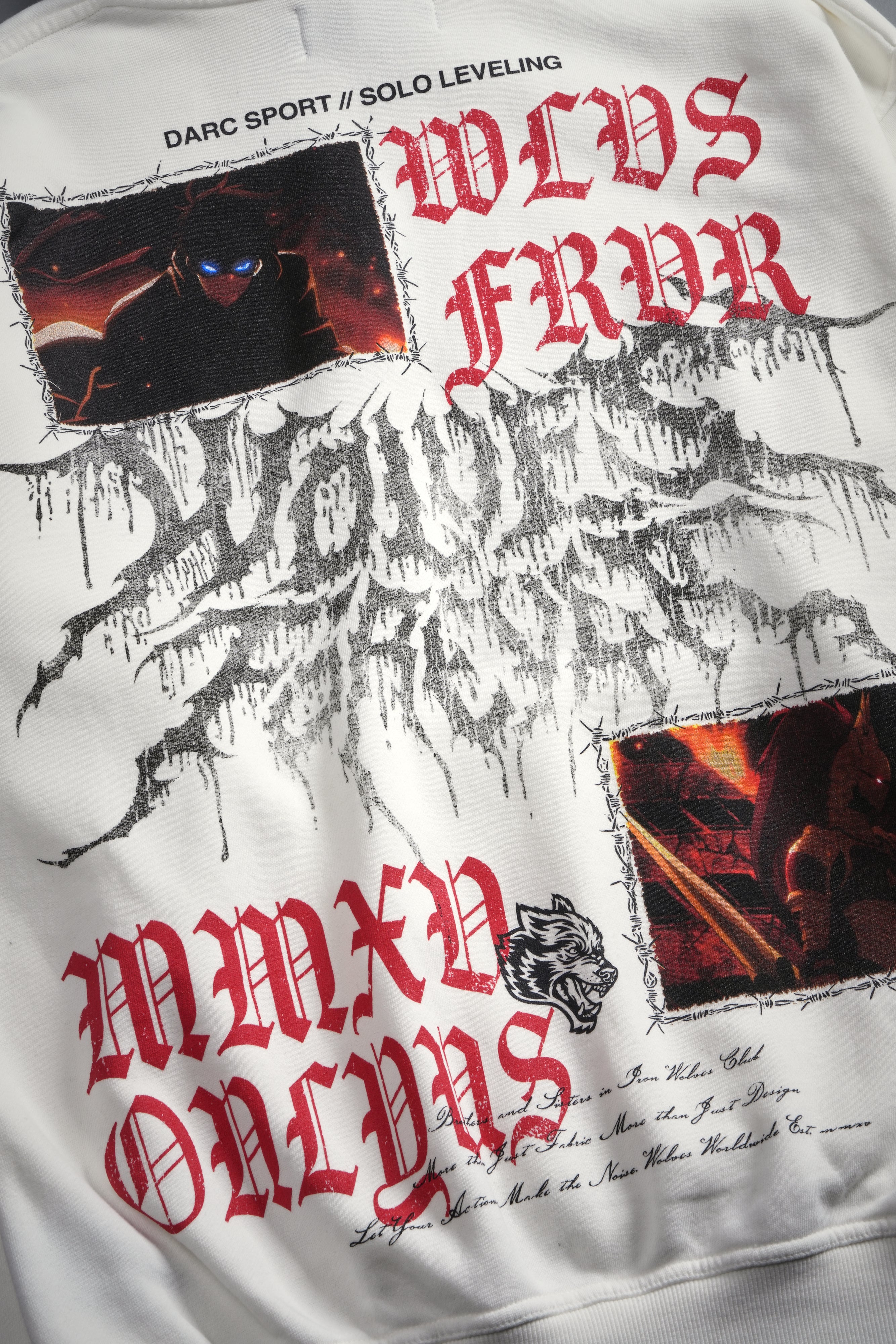 Demon Knight "Pierce" Hoodie in Cream - Image 10