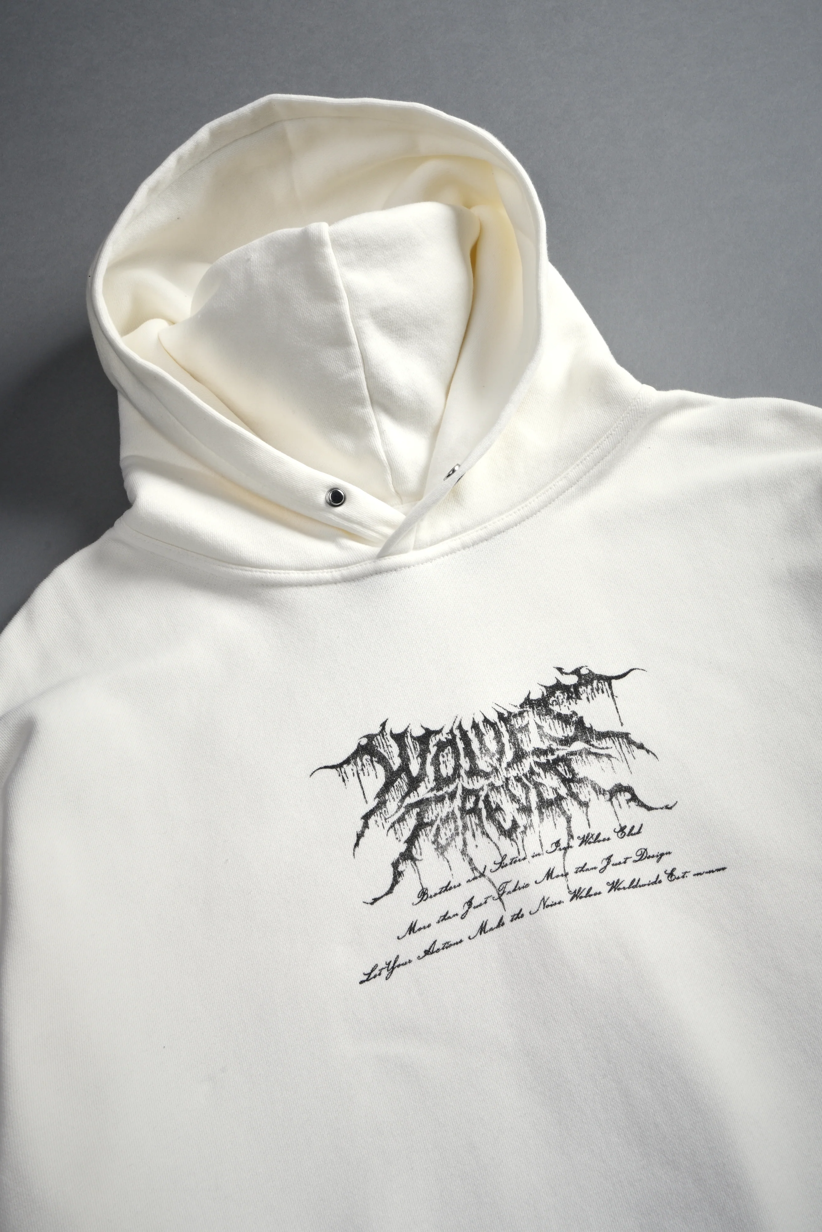 Demon Knight "Pierce" Hoodie in Cream - Image 7