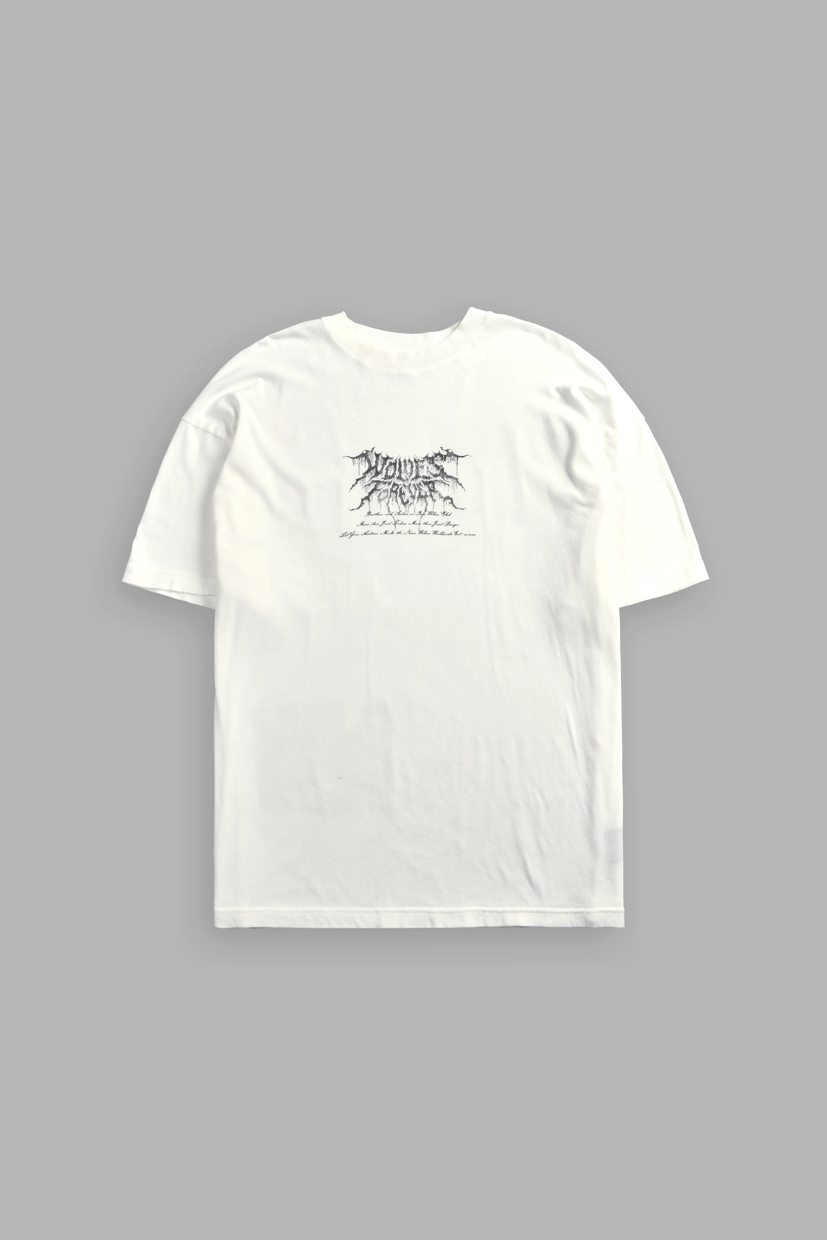 Demon Knight "Premium" Oversized Tee in Cream - Image 3