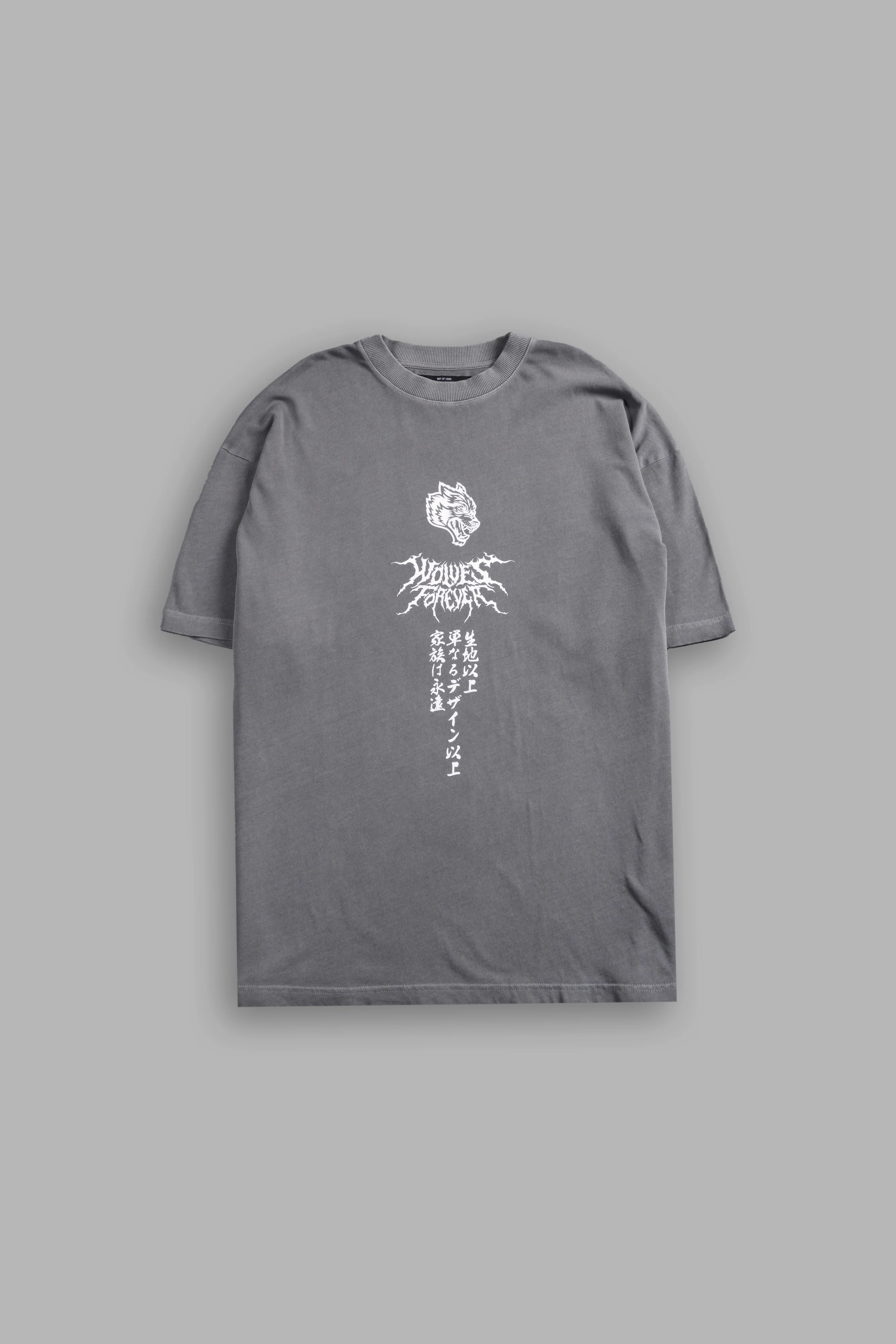 Demon Within "Premium" Oversized Tee in Dove Gray - Image 2
