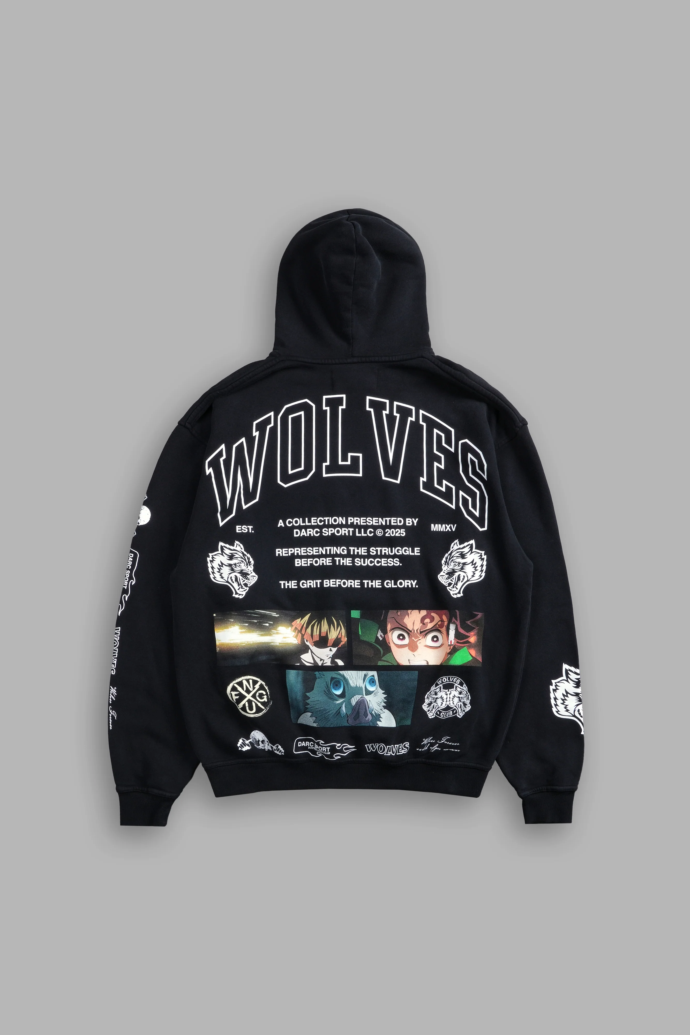 Don't Give Up "Pierce" Hoodie in Black