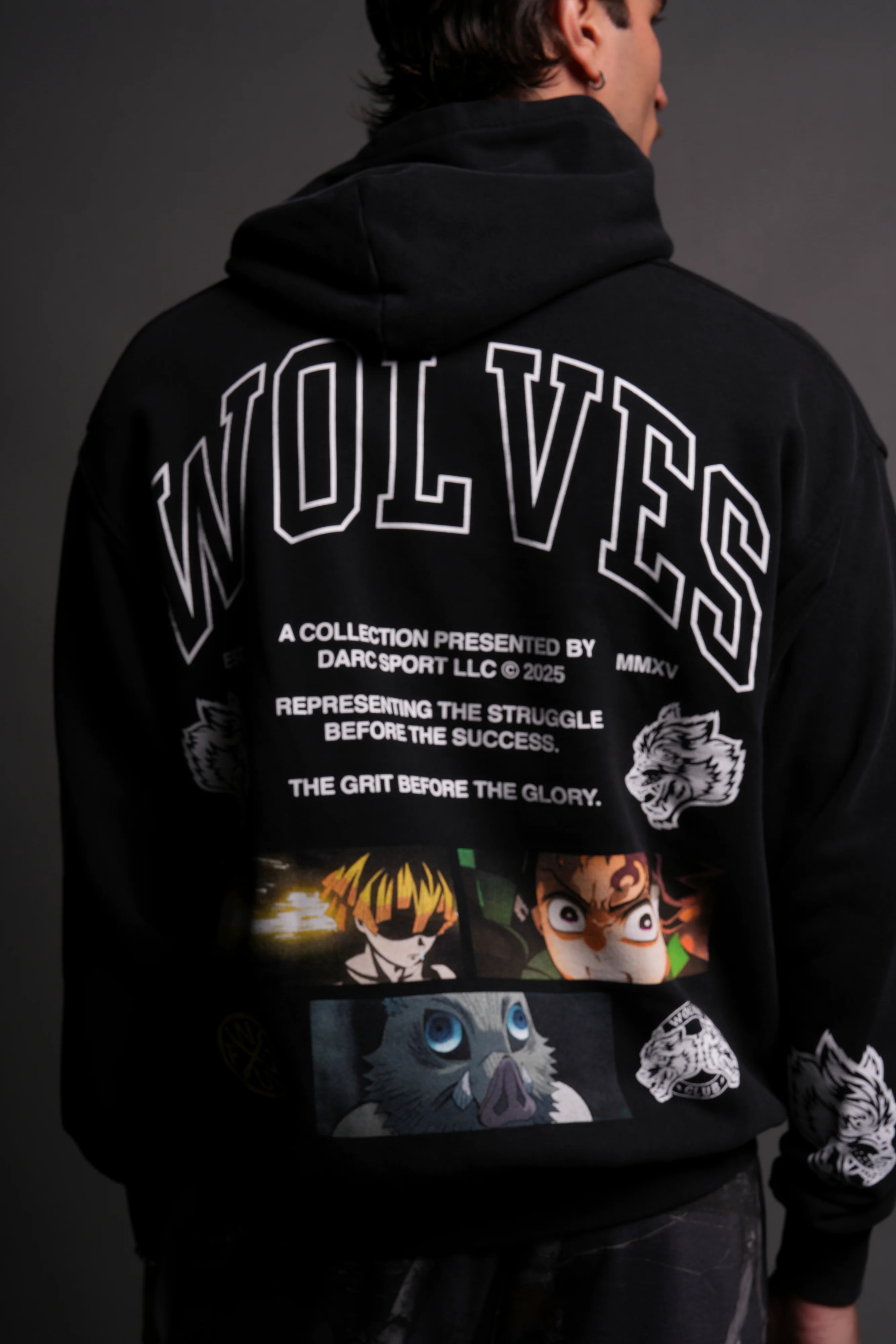 Don't Give Up "Pierce" Hoodie in Black - Image 6