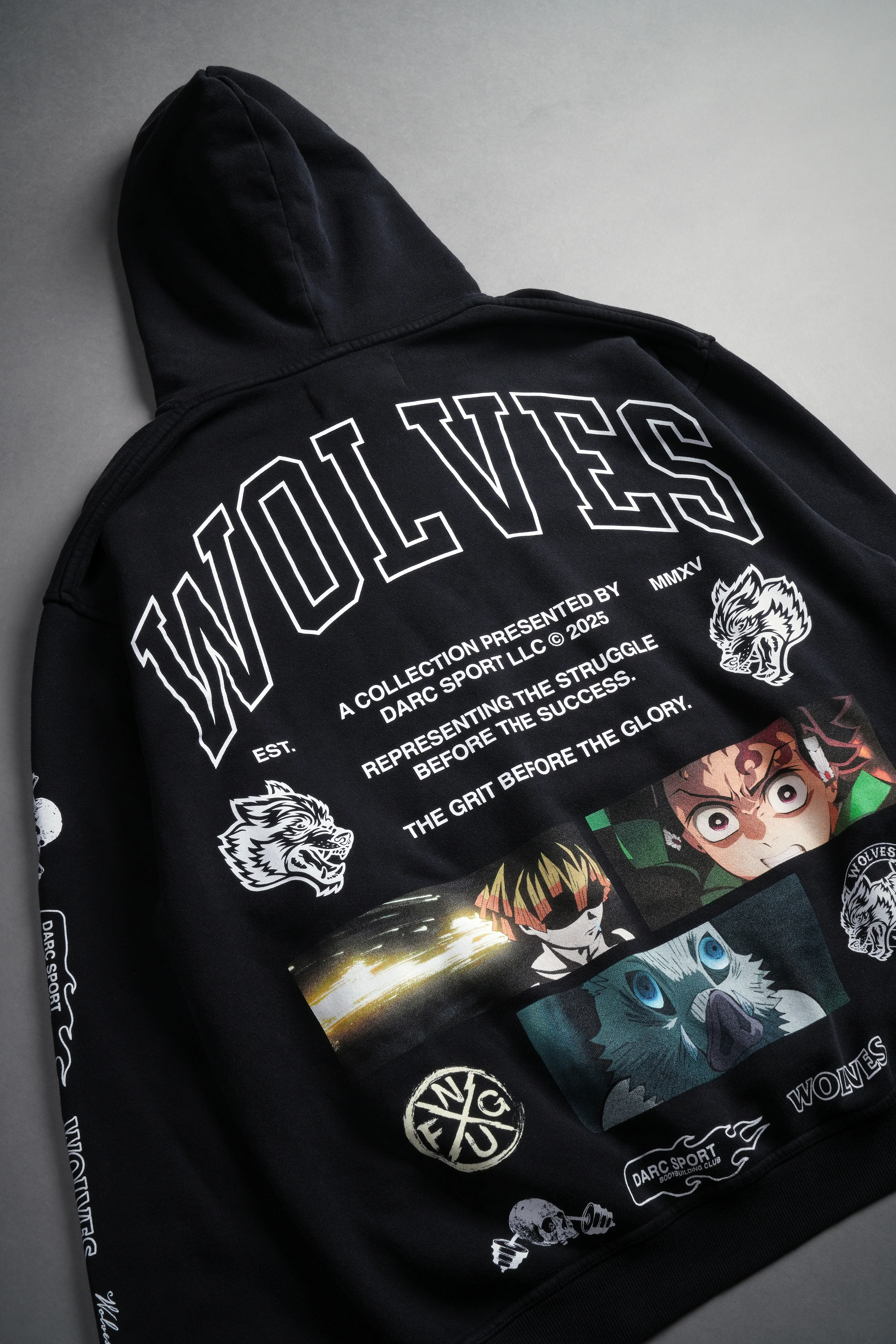 Don't Give Up "Pierce" Hoodie in Black - Image 8