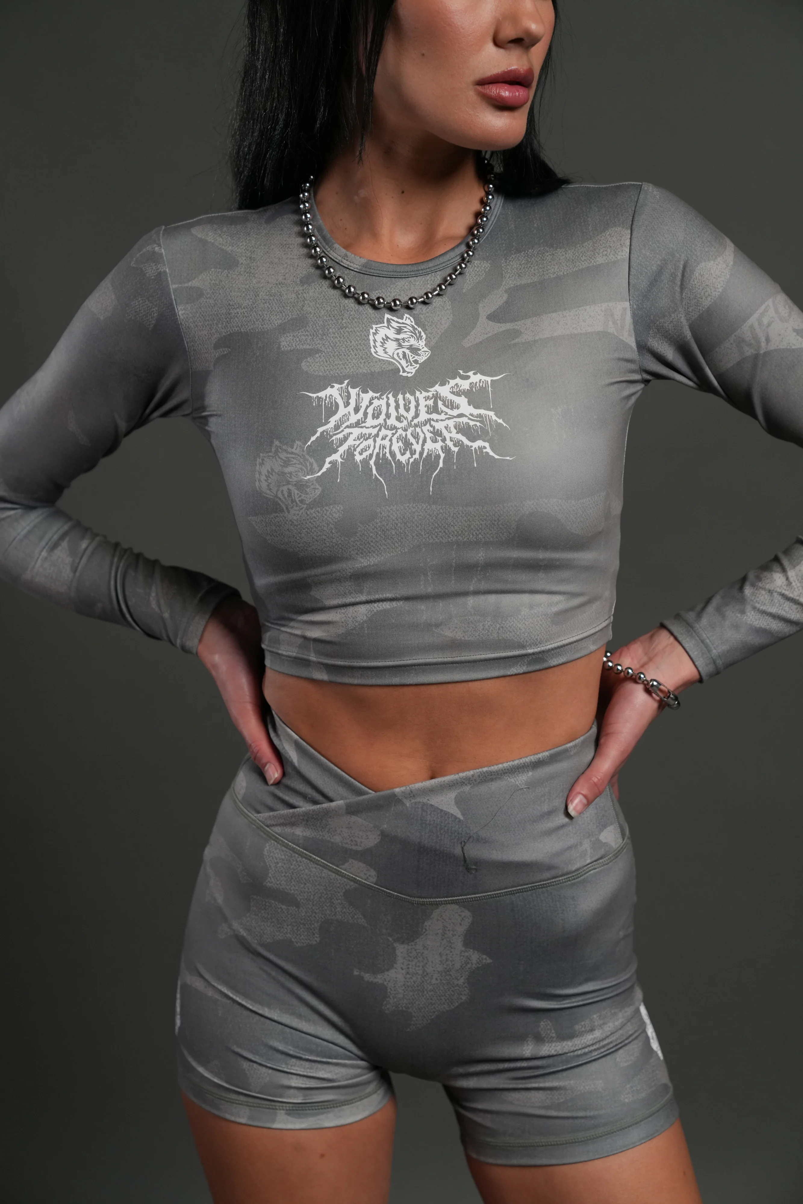 Drip Hesh L/S "Energy" Top in Lush Vintage Woodland Camo - Image 5
