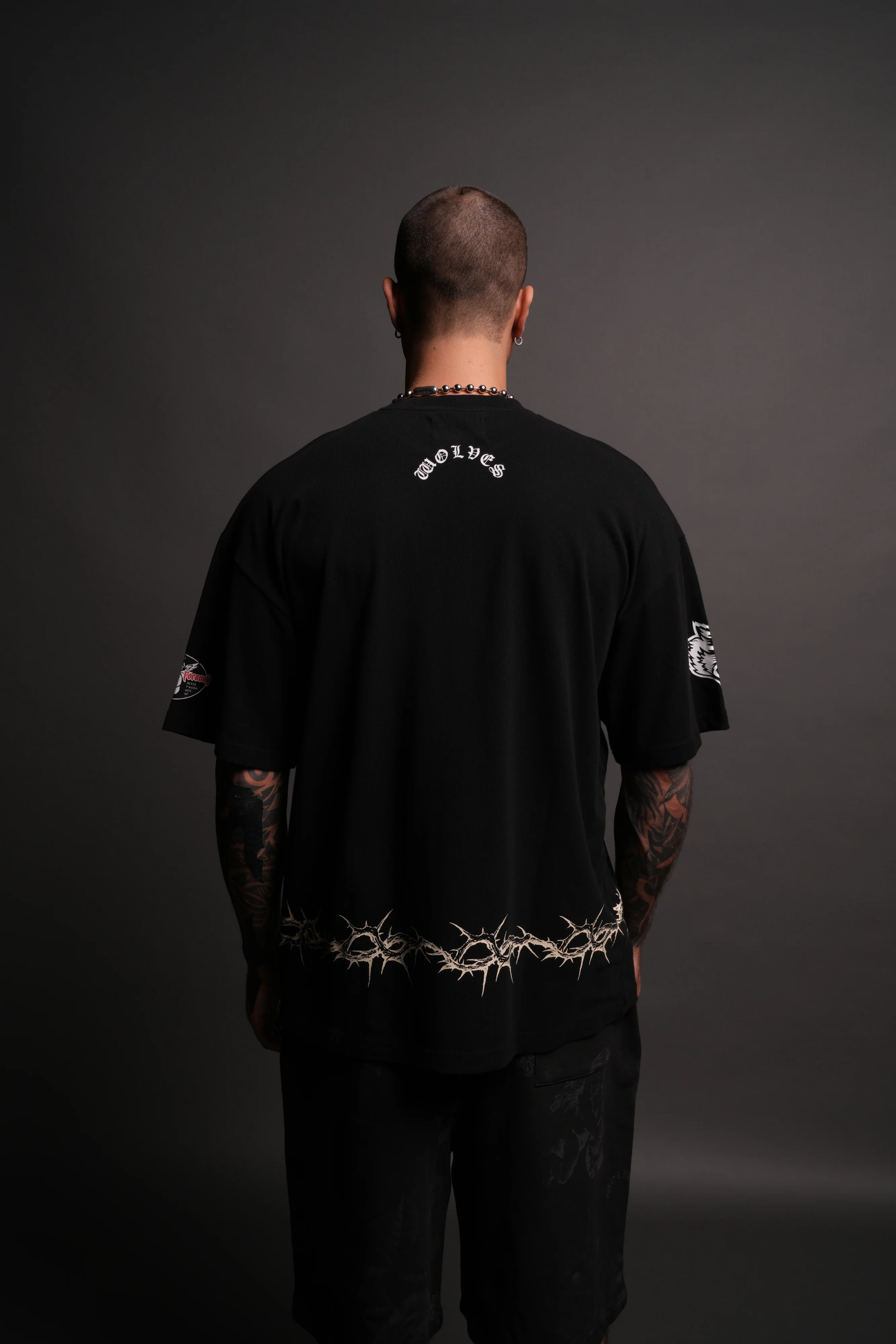 Drip Hesh "Premium" Oversized Tee in Black/White - Image 2