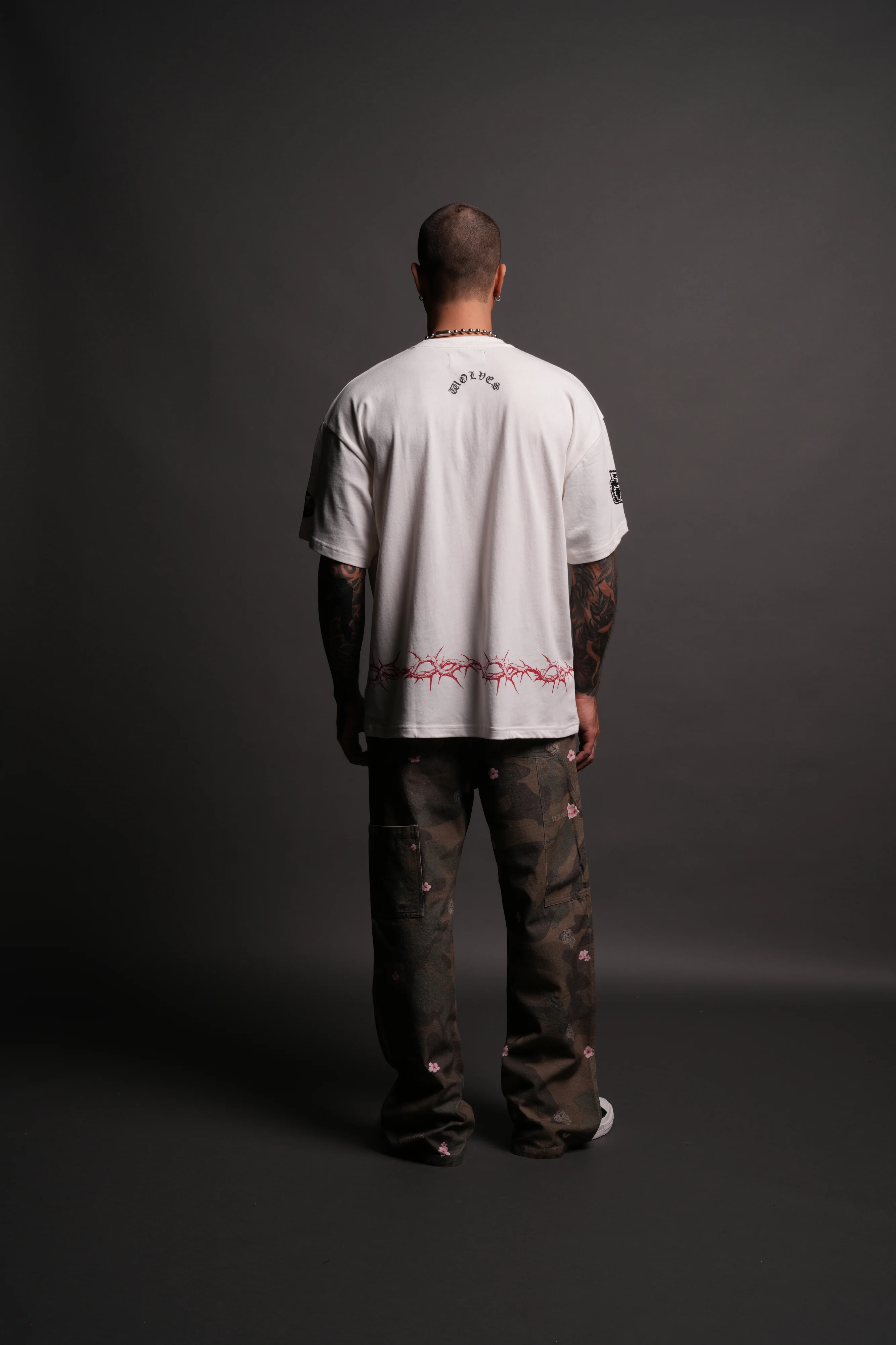 Drip Hesh "Premium" Oversized Tee in Cream - Image 6