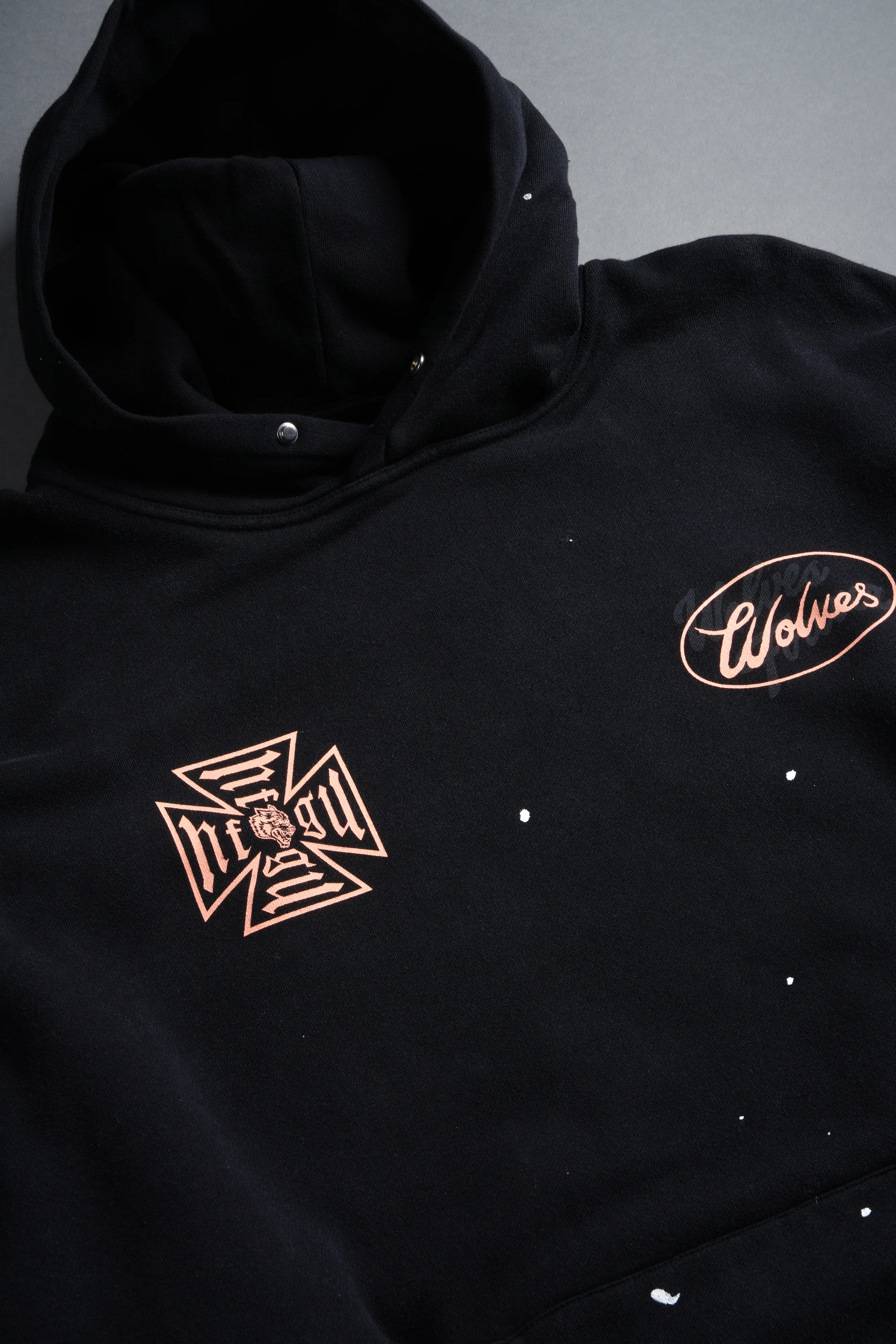 DSA FRVR "Pierce" Hoodie in Black Drift Wash - Image 9