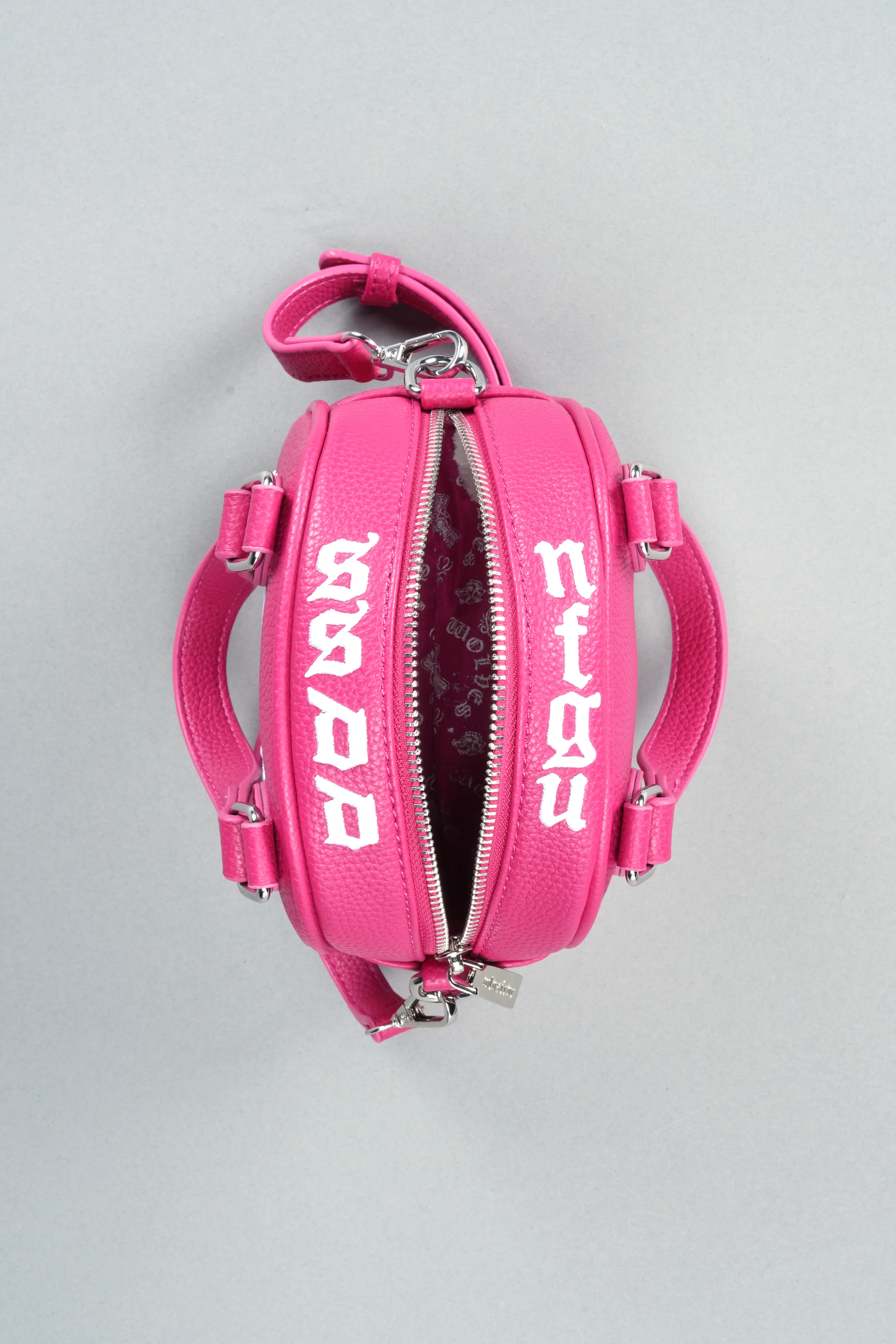 DSVD Collab VD Leather Mini Bowler in Mauve/Pink - Image 10