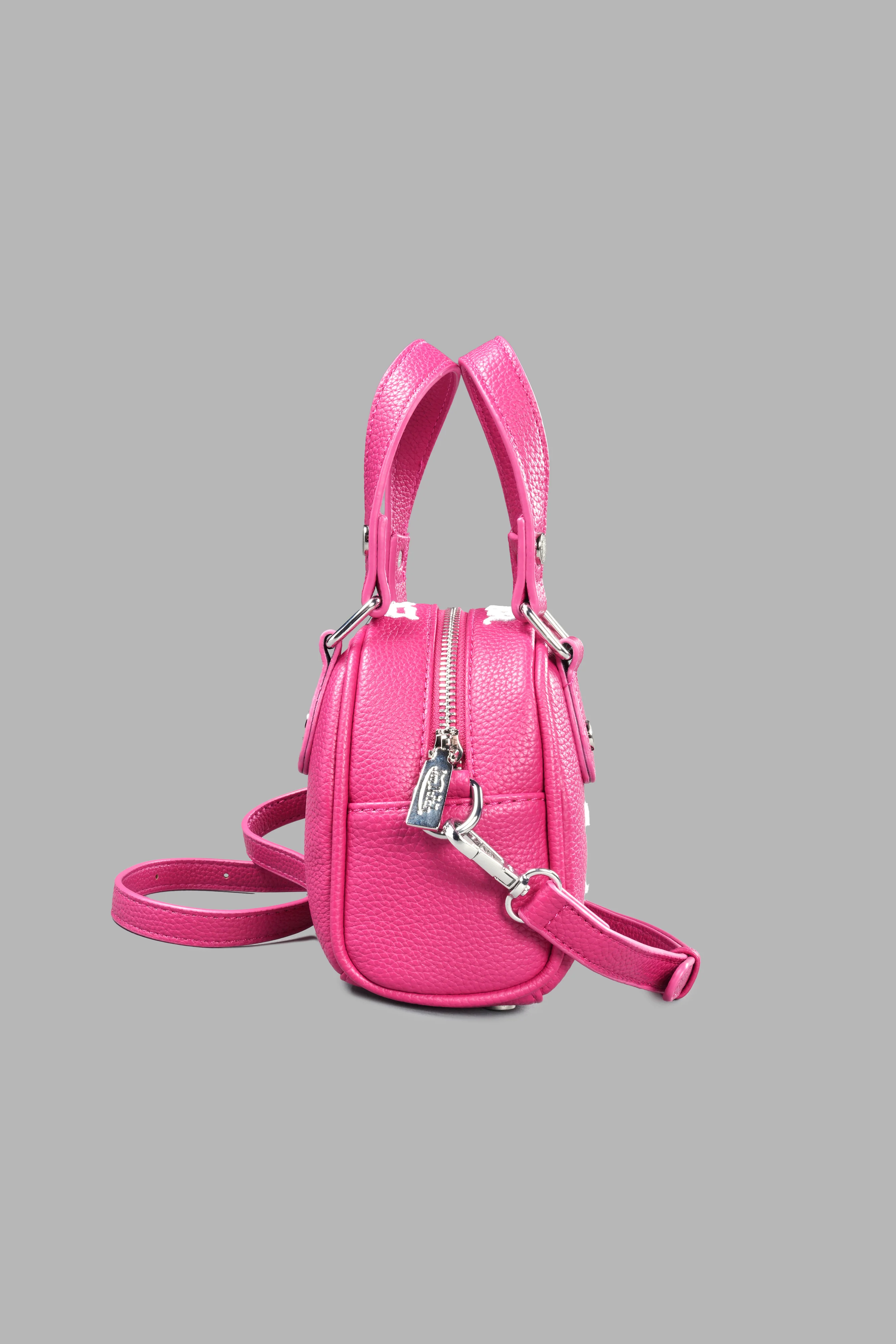 DSVD Collab VD Leather Mini Bowler in Mauve/Pink - Image 7