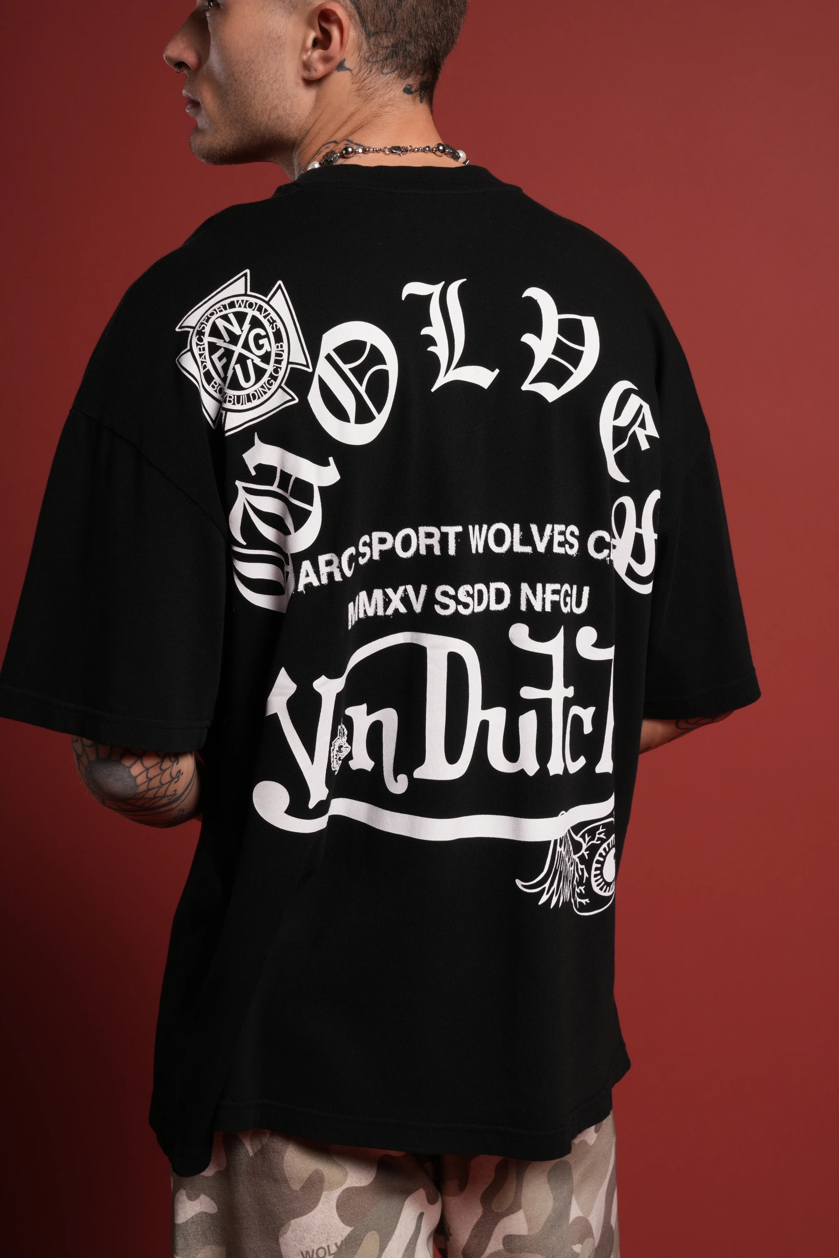 DSVD Heritage Unisex Premium Oversized Tee in Black - Image 8