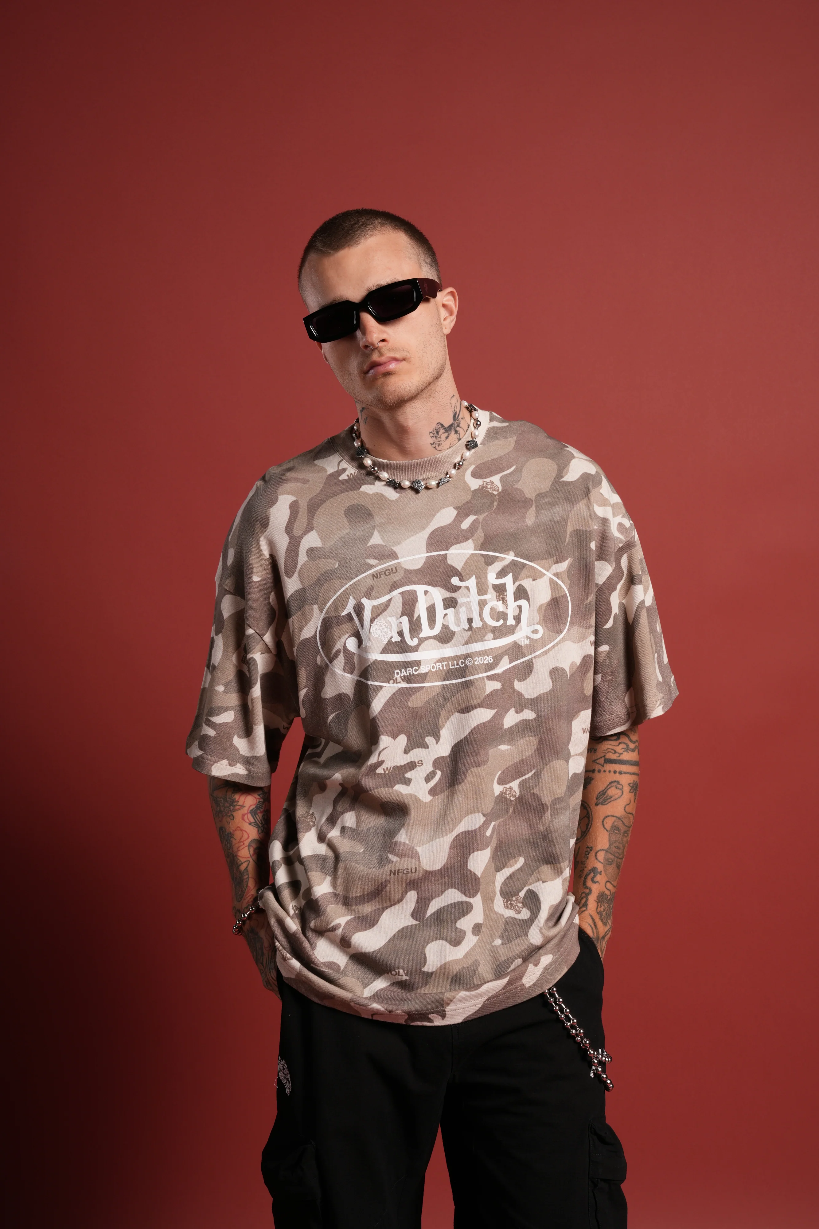 DSVD Legacy Premium Oversized Tee in DSVD Green Camo - Image 4
