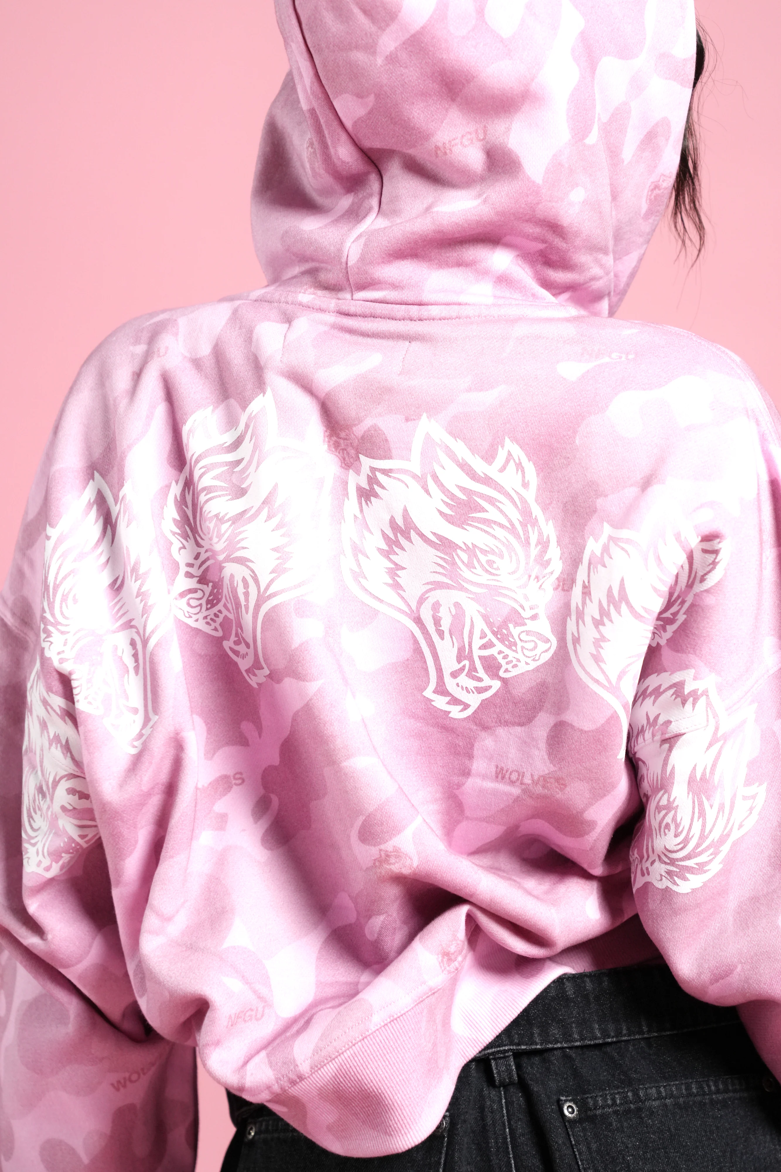 DSVD Legacy Vex Double Zip Hoodie in DSVD Bubblegum Camo - Image 5