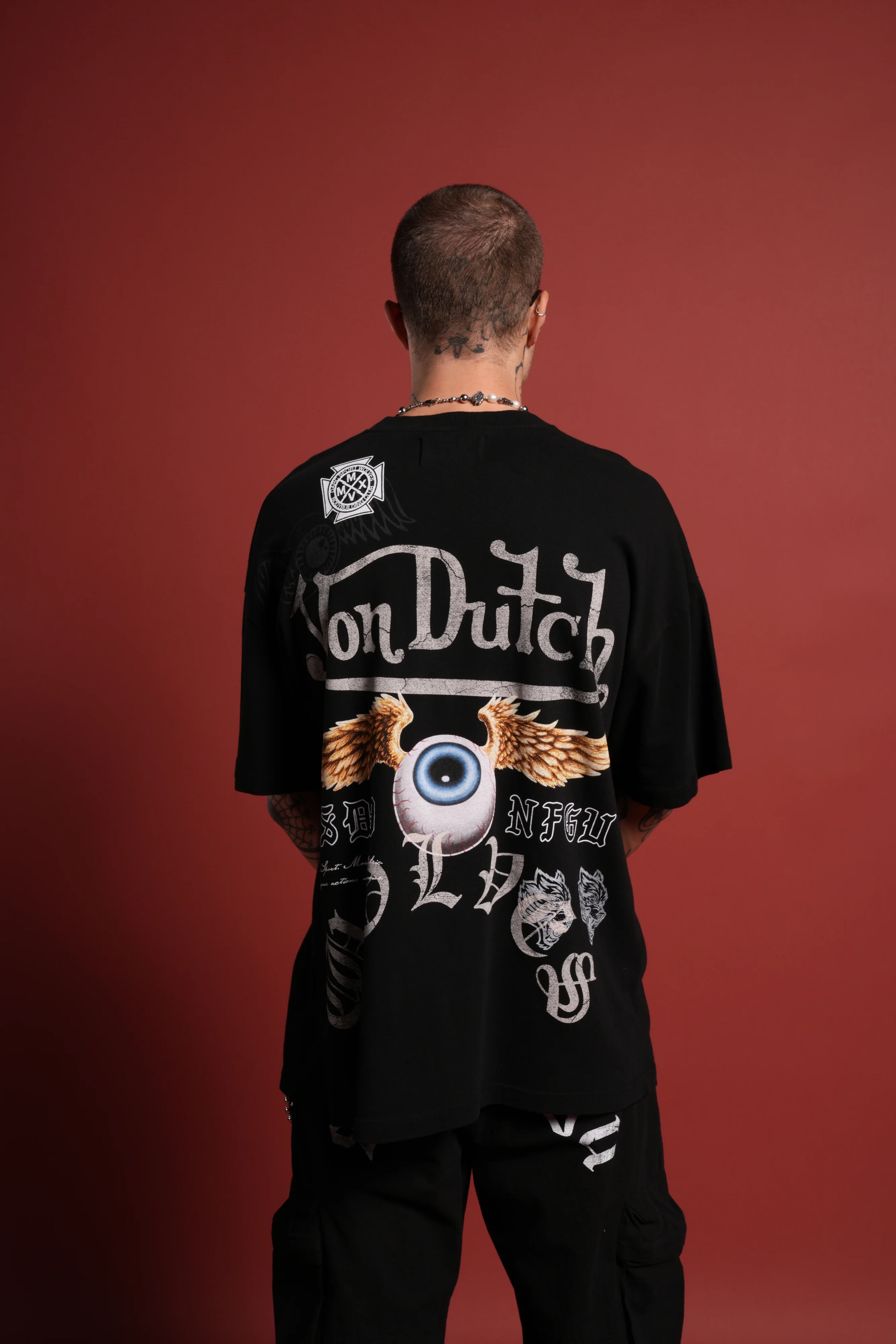 DSVD NFGU Premium Oversized Tee in Black - Image 4