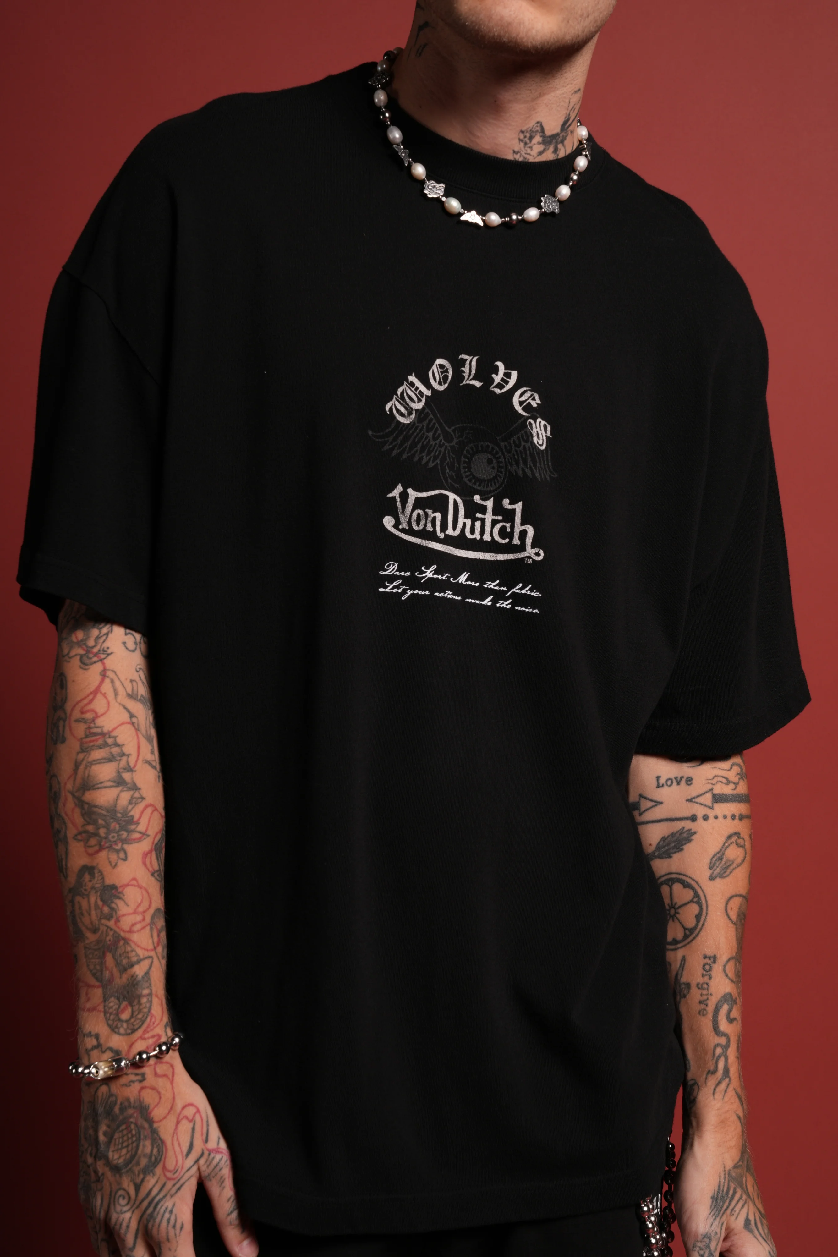DSVD NFGU Premium Oversized Tee in Black - Image 7