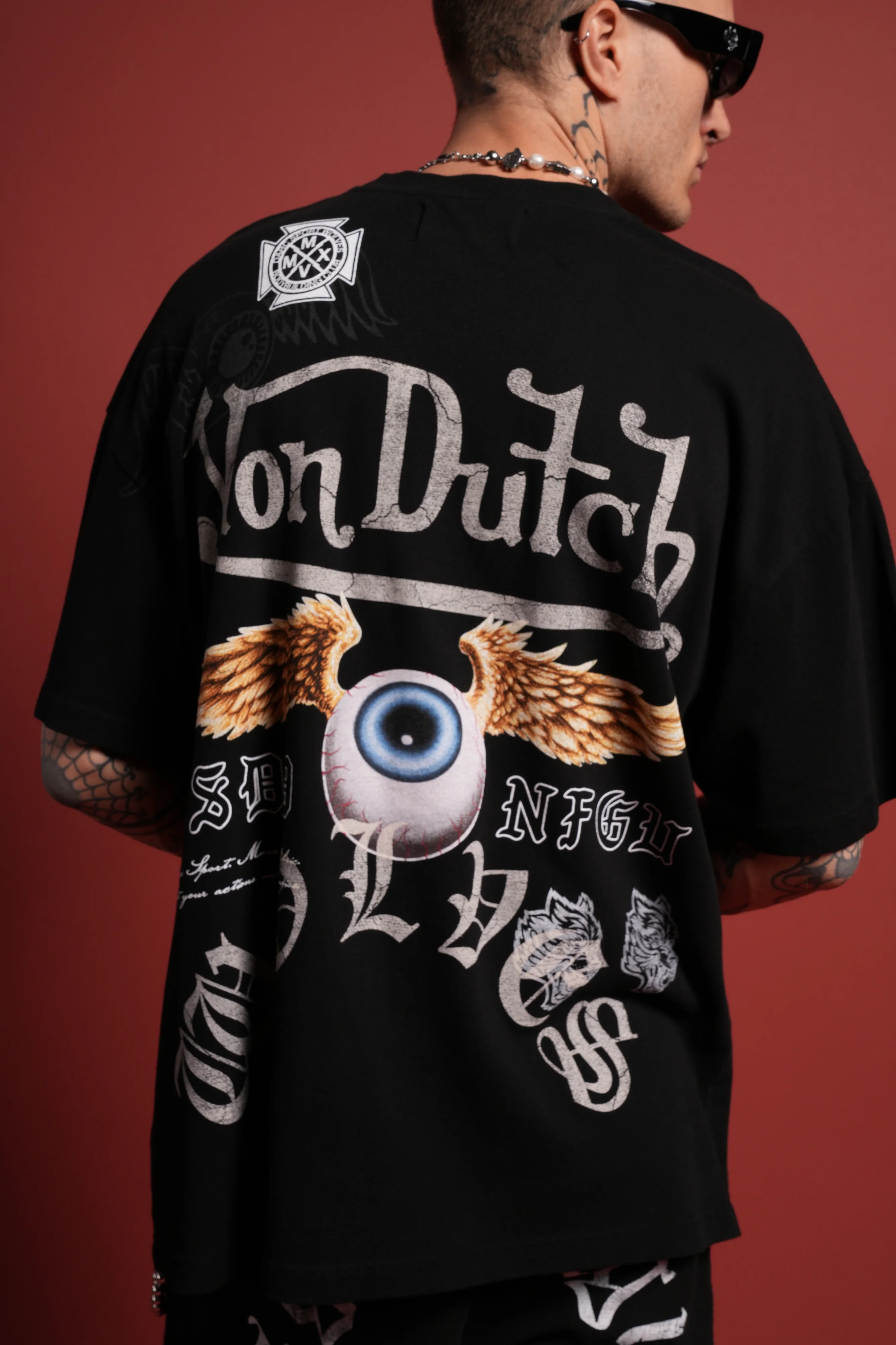 DSVD NFGU Premium Oversized Tee in Black - Image 8