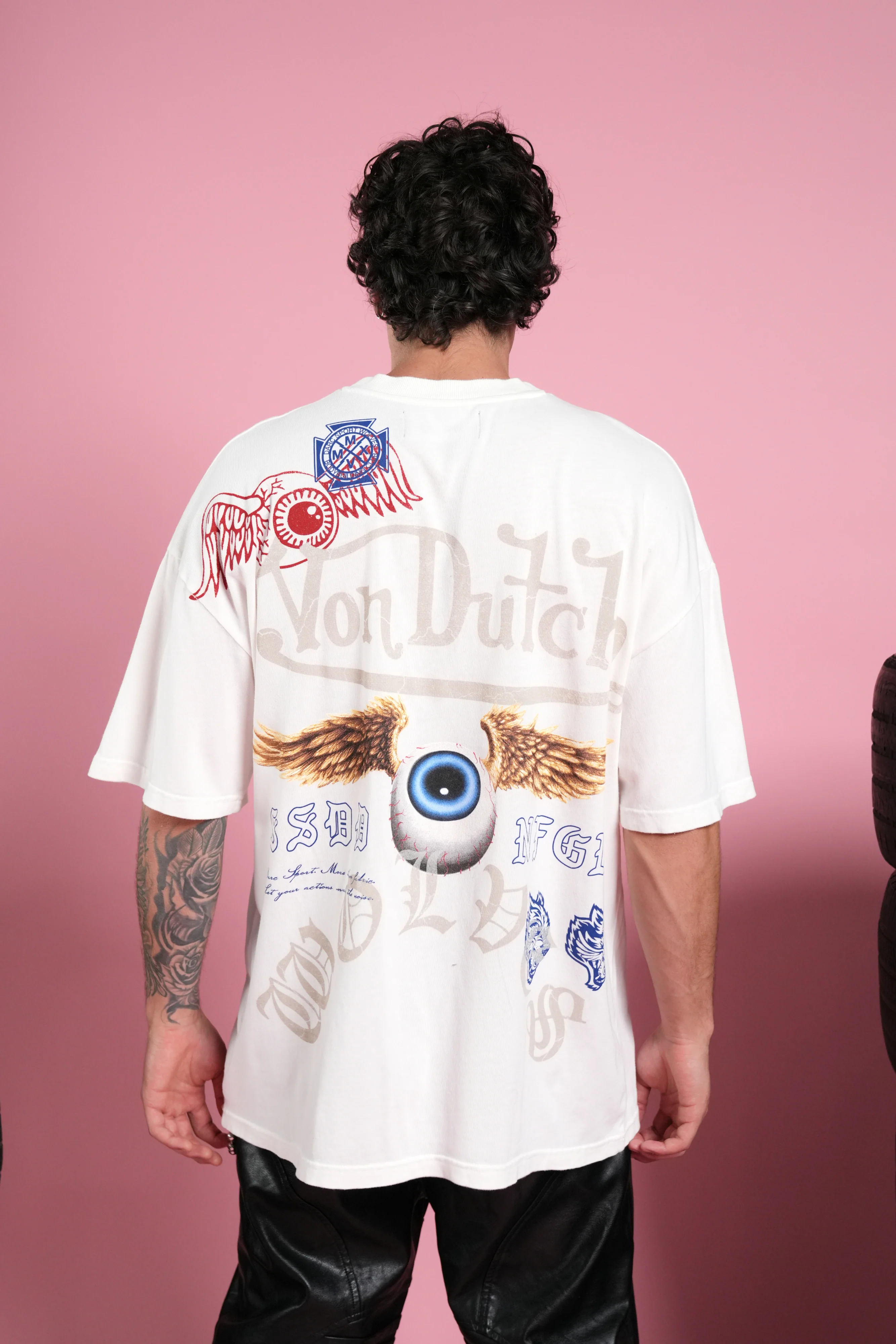 DSVD NFGU Premium Oversized Tee in Cream - Image 4