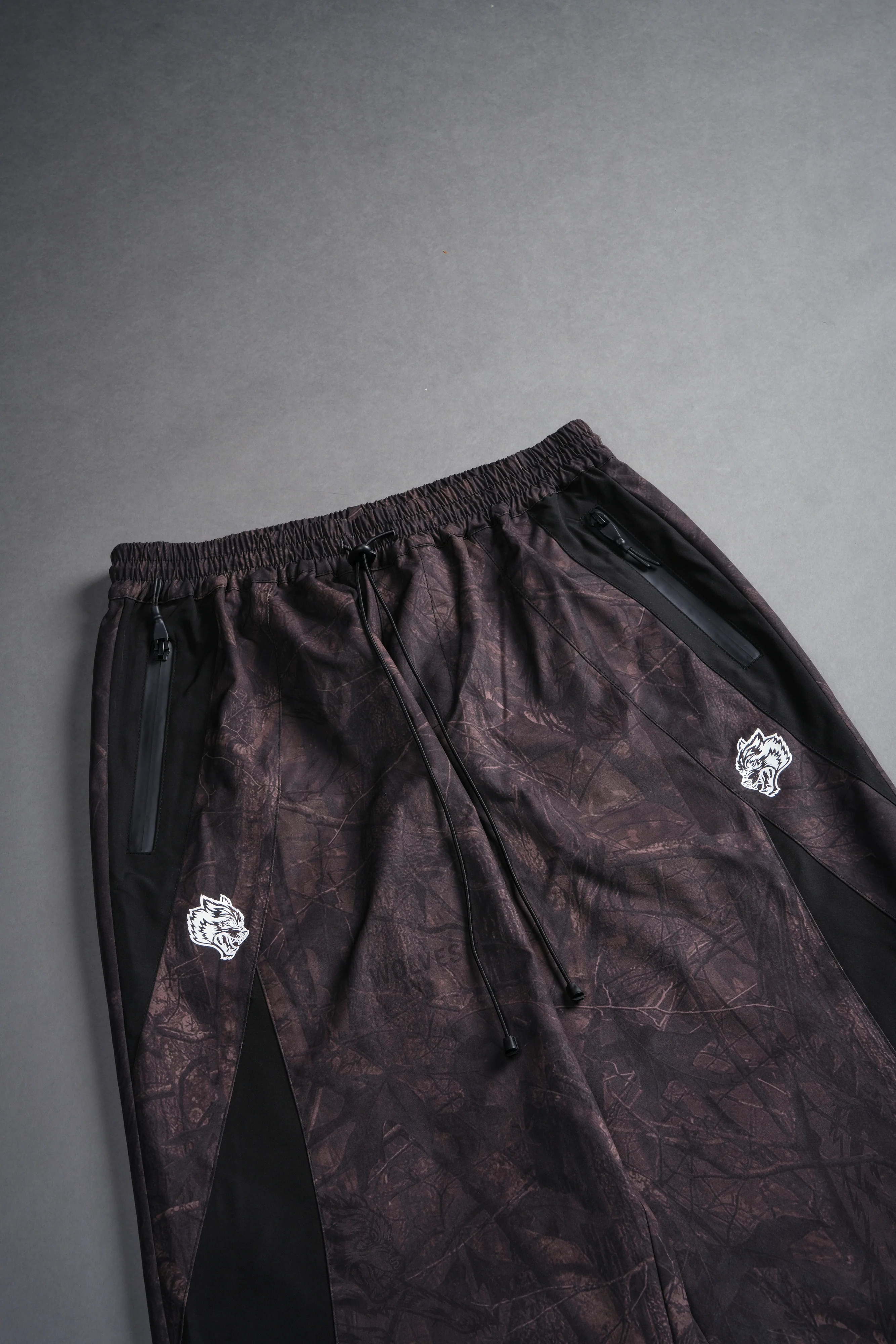 Dual Brolic Unisex Track Pants in Brown Driftwood Forest Camo - Image 9