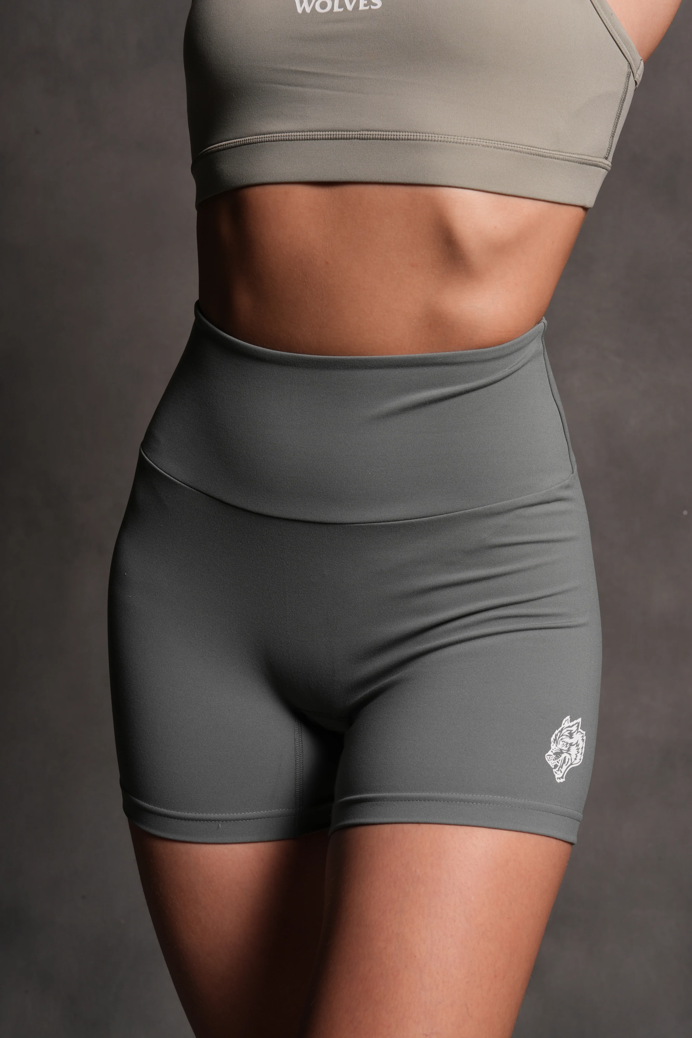 Dual Chopper "Energy" Beau Shorts in Greek Stone