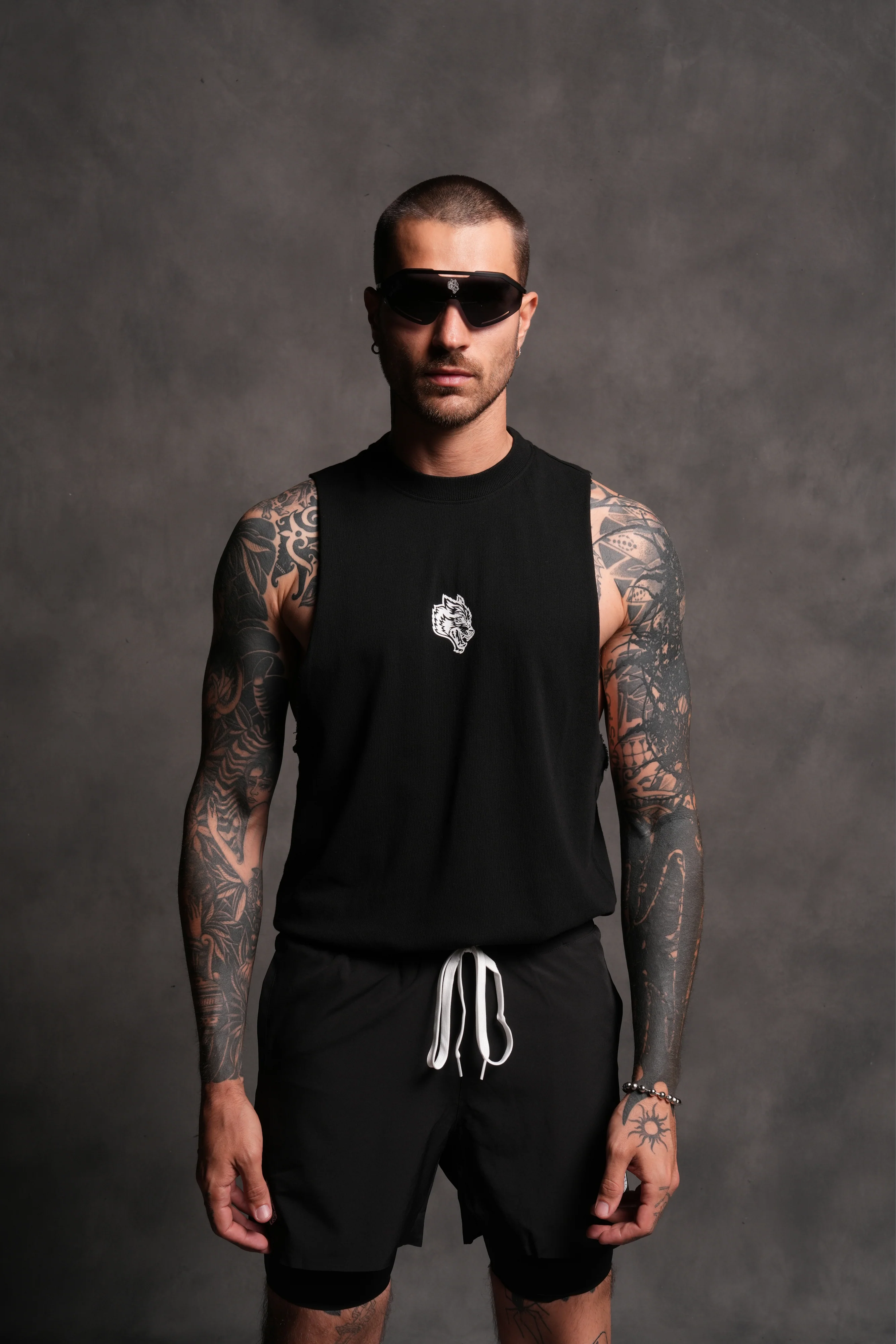 Dual Compression Shorts in Black - Image 12