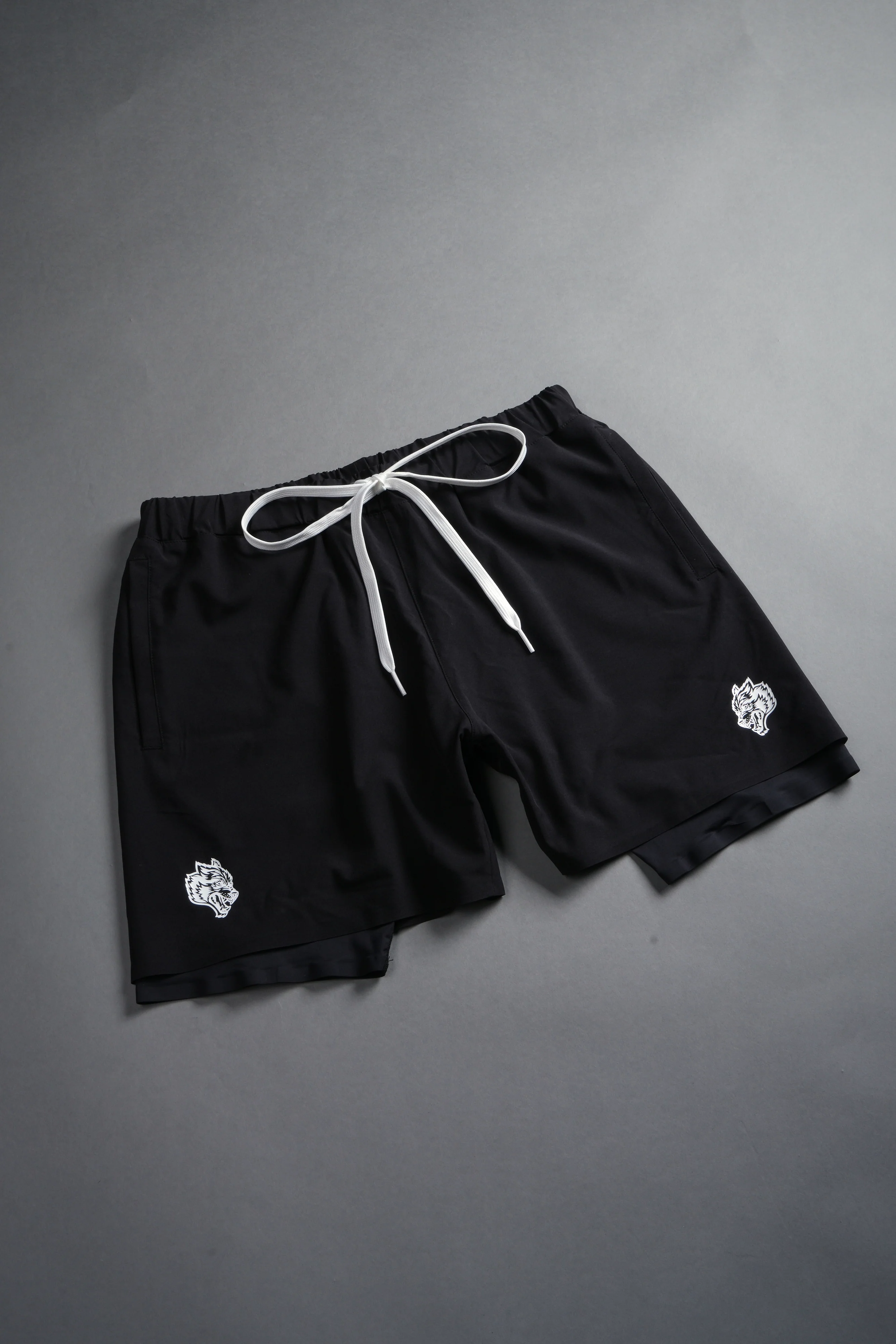 Dual Compression Shorts in Black - Image 8
