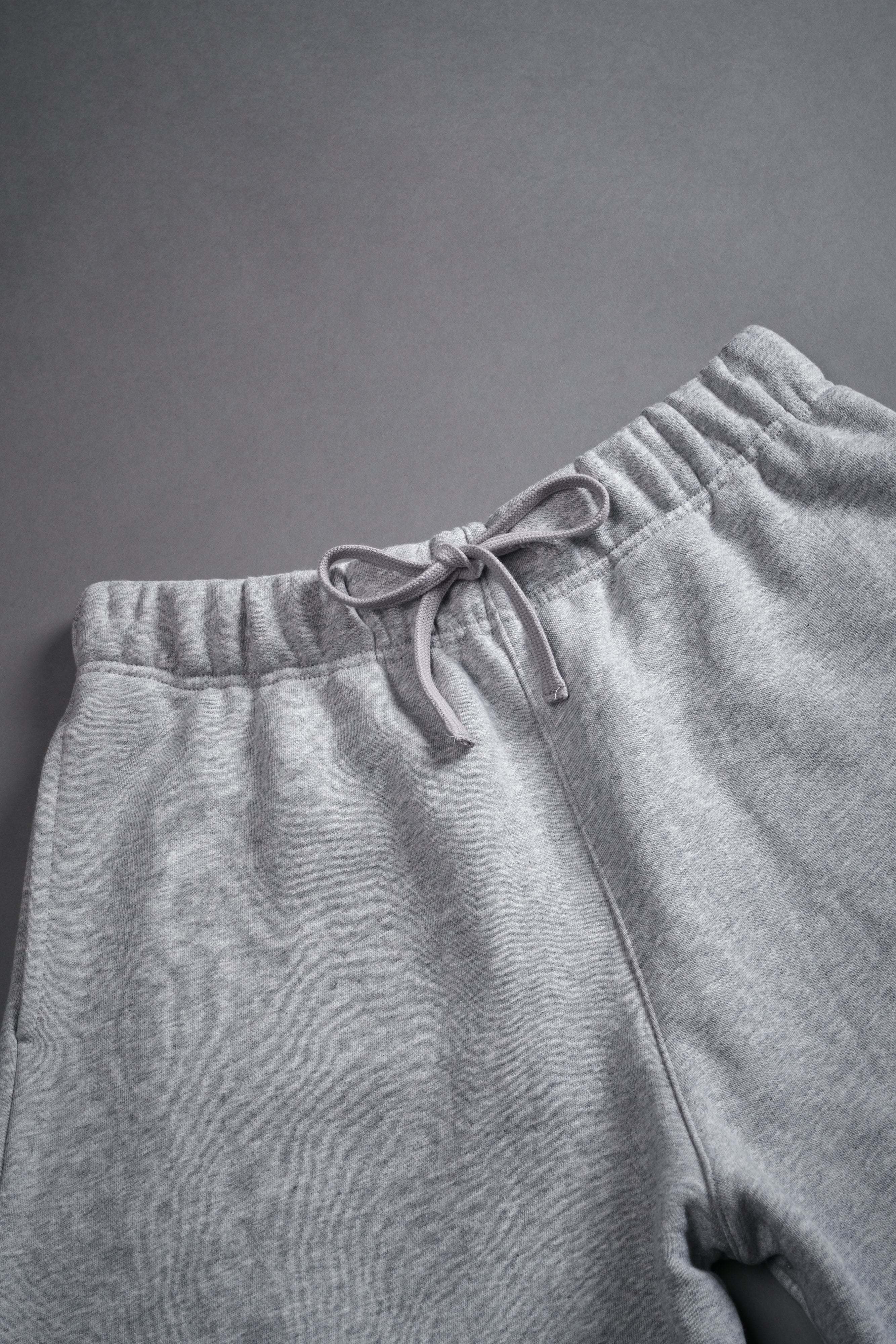 Dual Core Raw Hem Oversized Post Lounge Sweat Shorts in Light Athletic Gray - Image 7