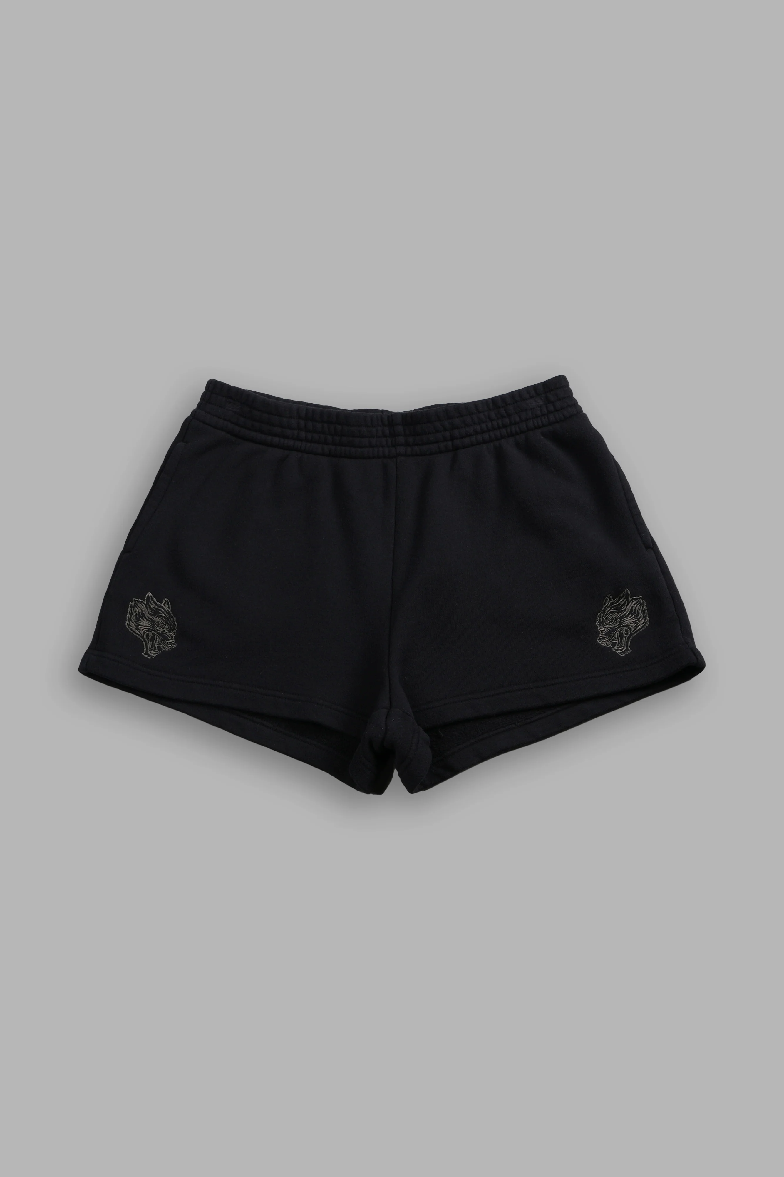 Dual Ellie Sweat Shorts in Black - Image 3