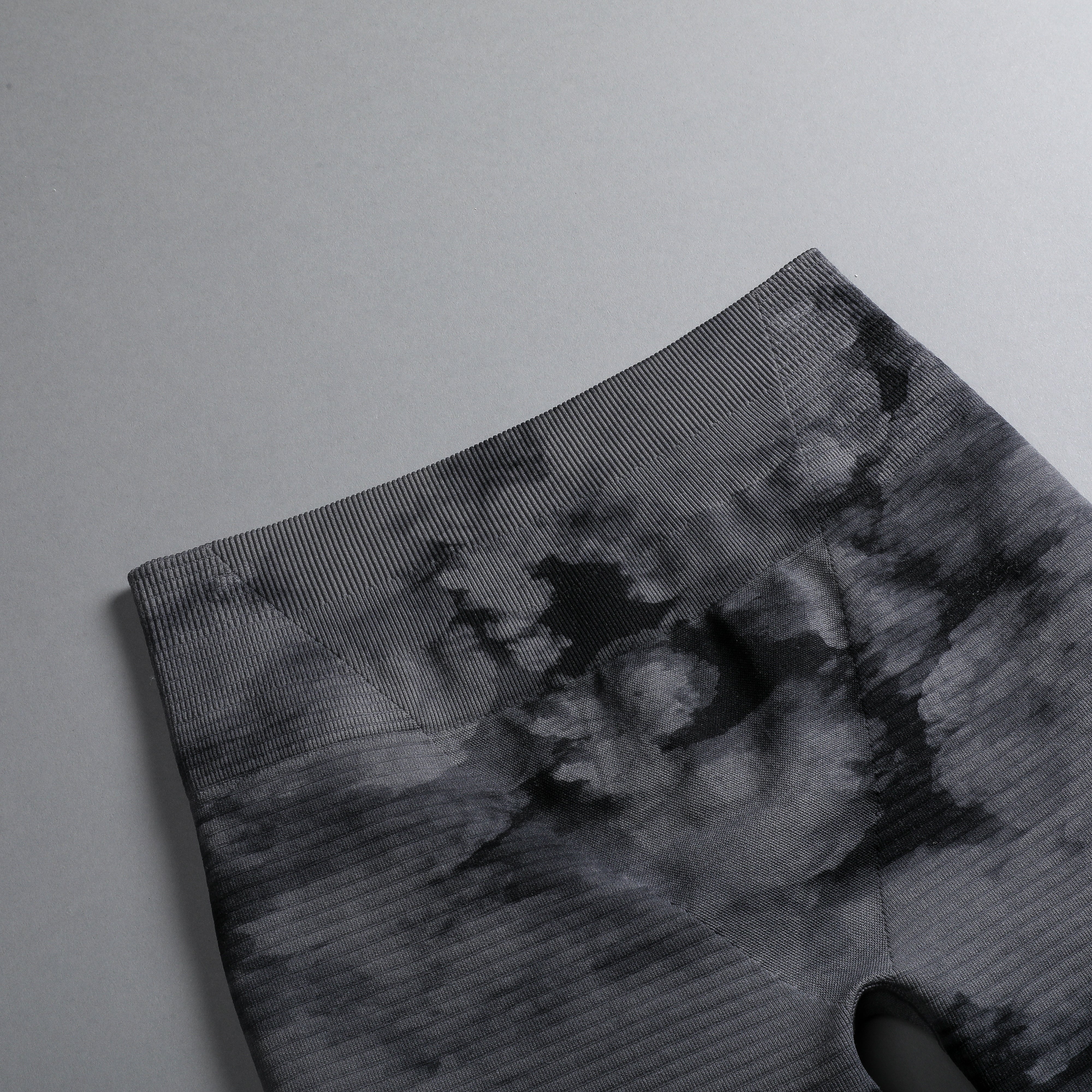 Dual Everson Seamless "Valencourt" Shorts in Black Ghost Clouds - Image 8