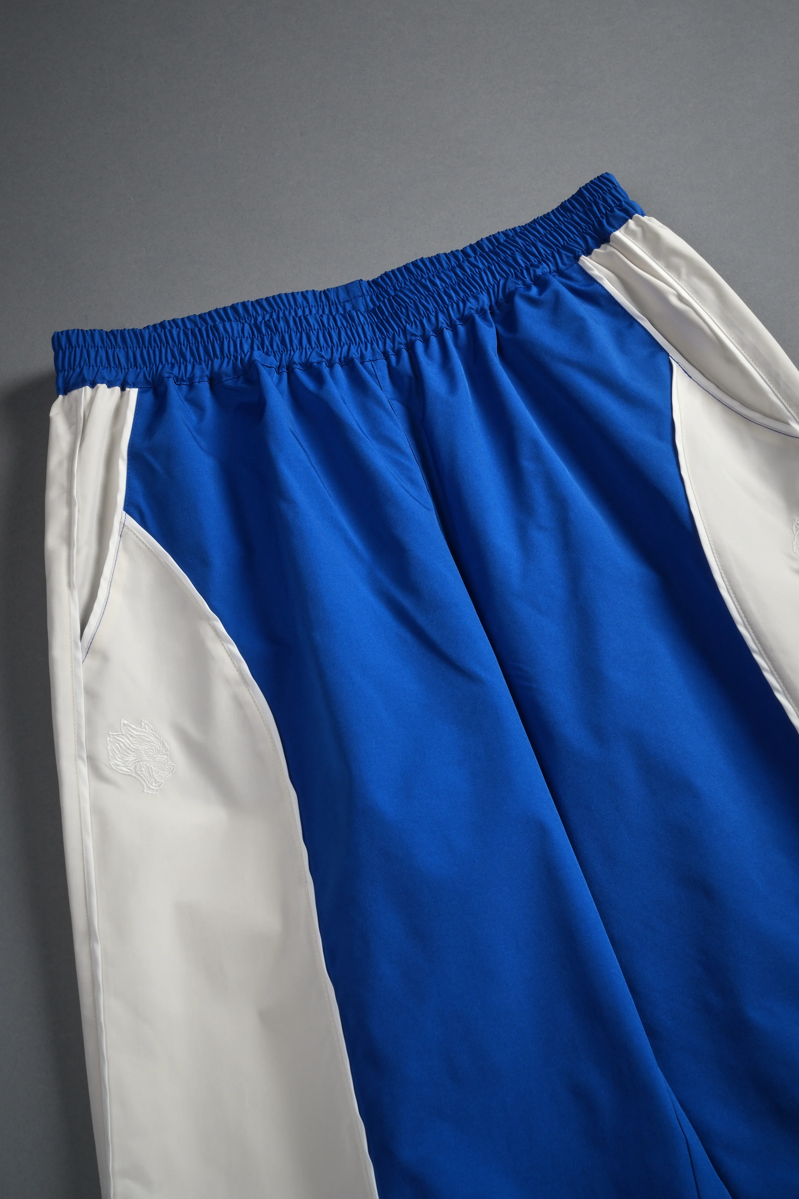 Dual Men's Quinn Track Pants in Darc Cobalt/Cream - Image 9
