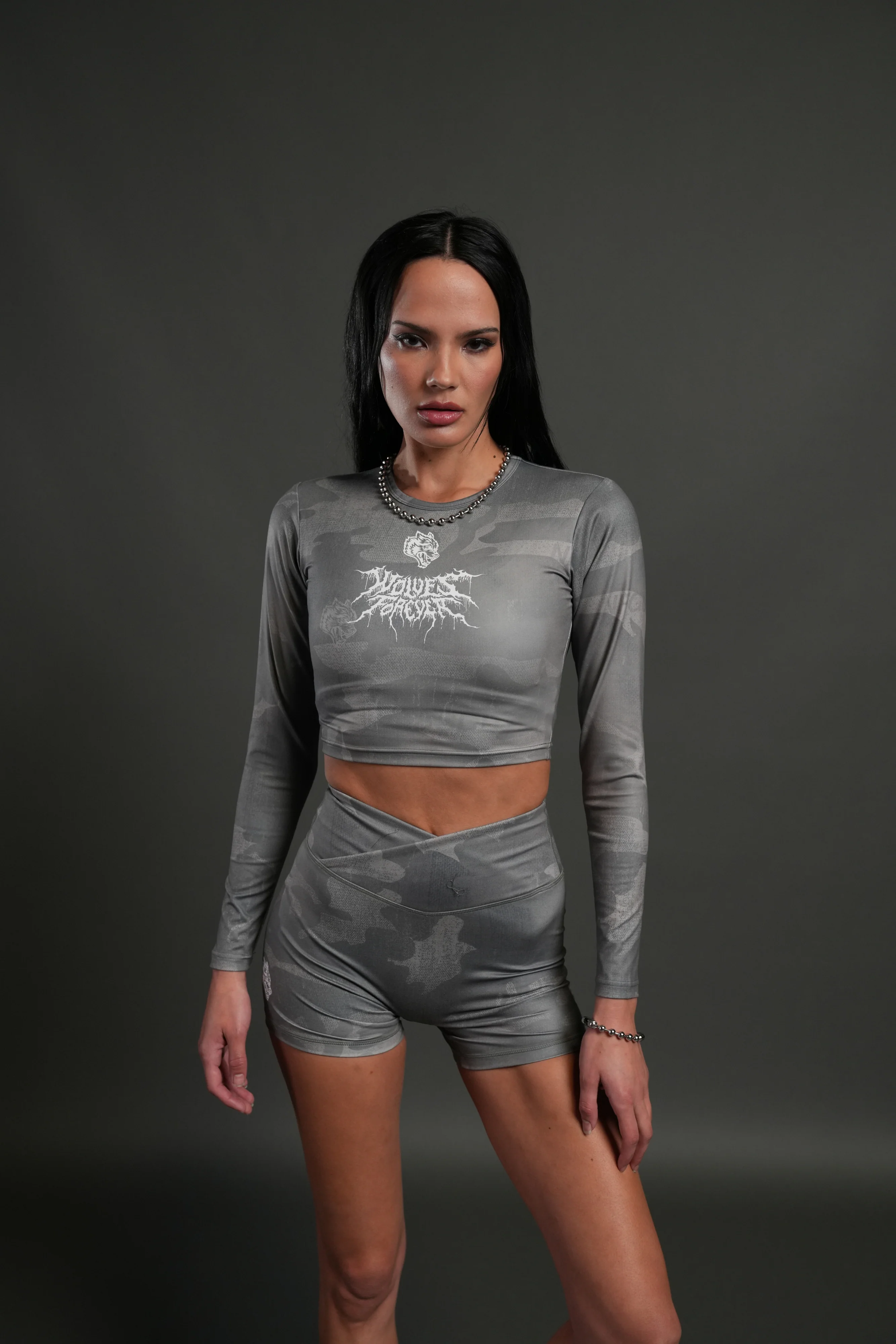 Dual "Pearl" Shorts in Lush Vintage Woodland Camo - Image 5