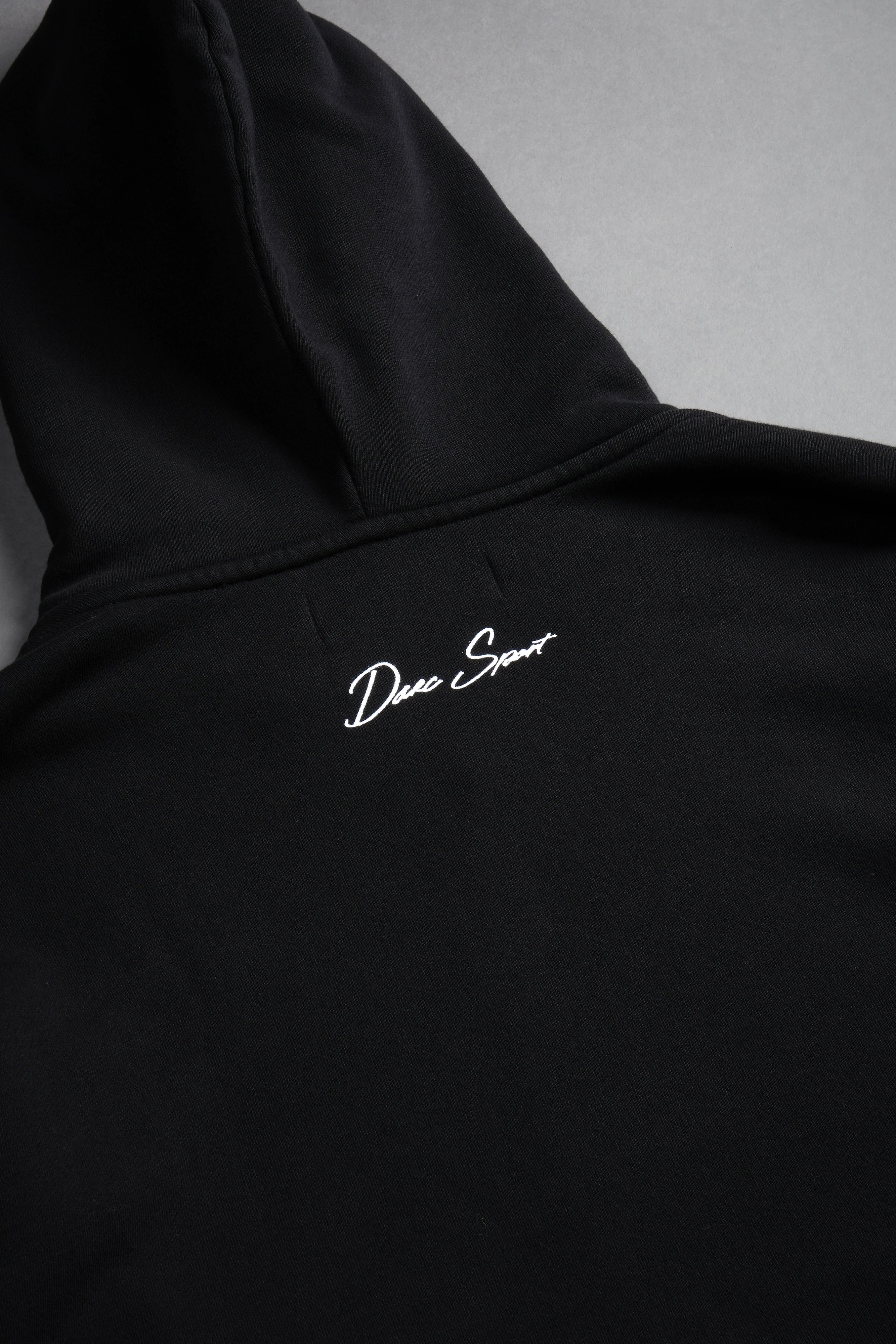 Everlasting Moth "Dempsey" (Cropped) Hoodie in Black - Image 9