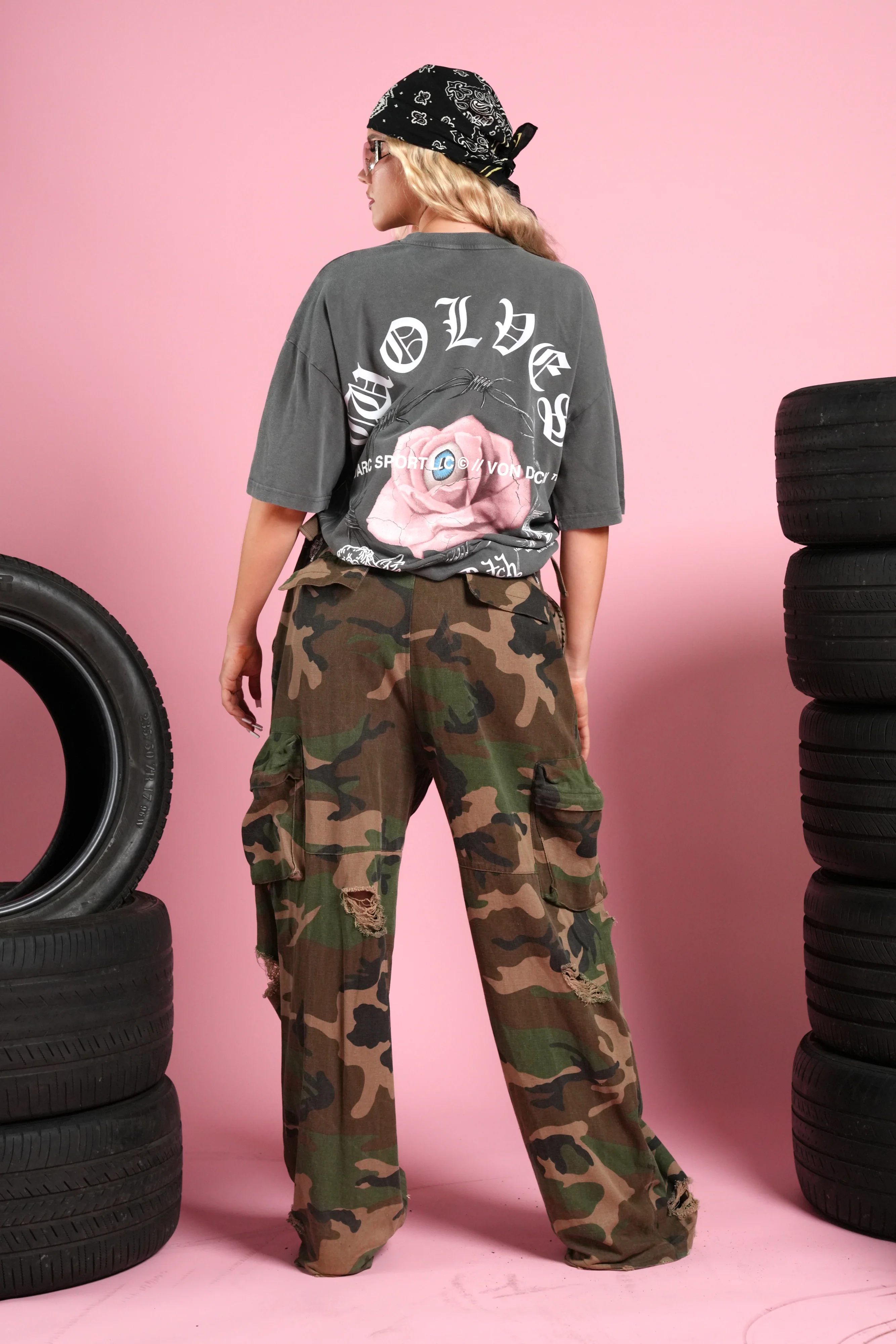 Eye Of The Beholder V2 Premium Oversized Tee in Wolf Gray - Image 12