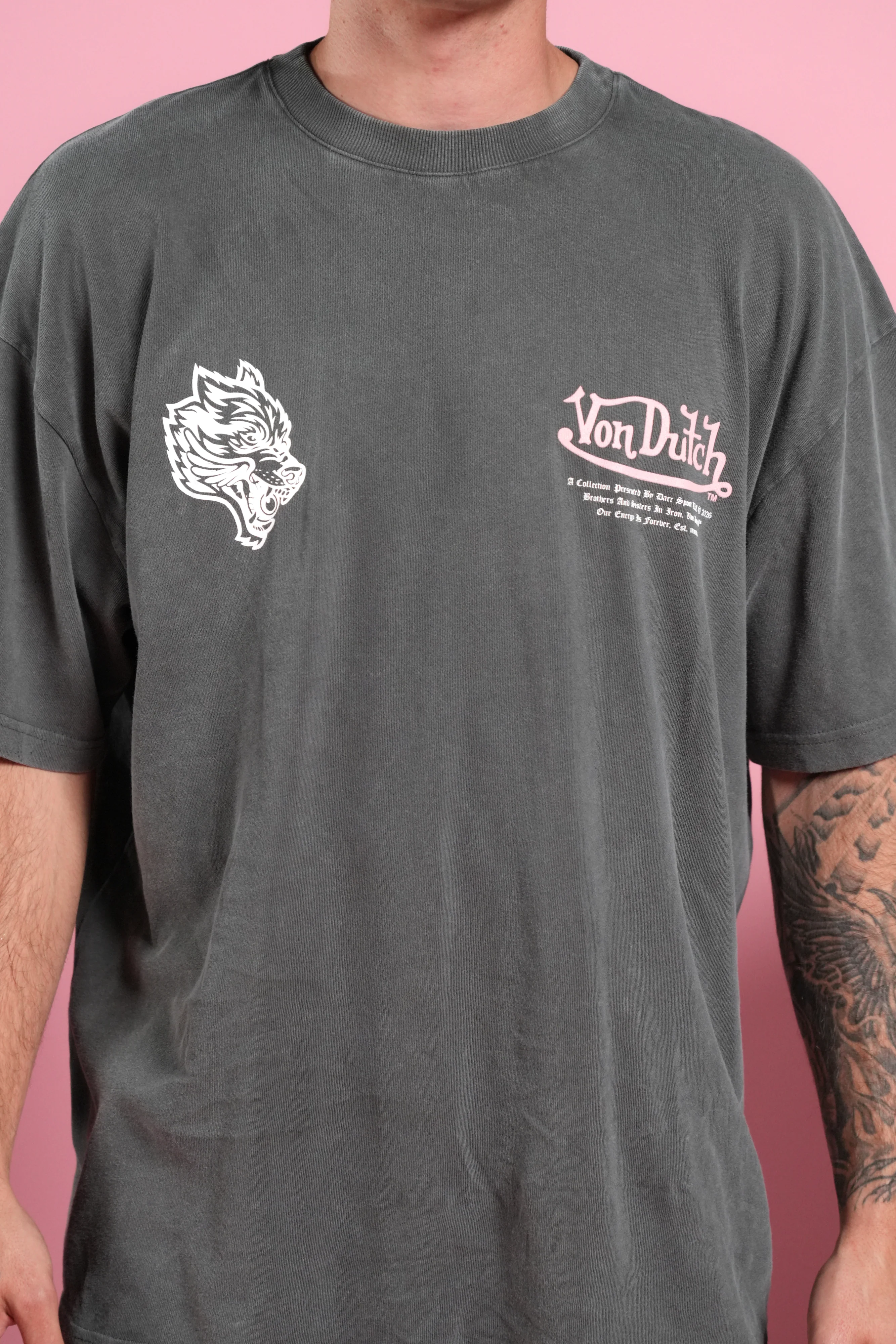 Eye Of The Beholder V2 Premium Oversized Tee in Wolf Gray - Image 7