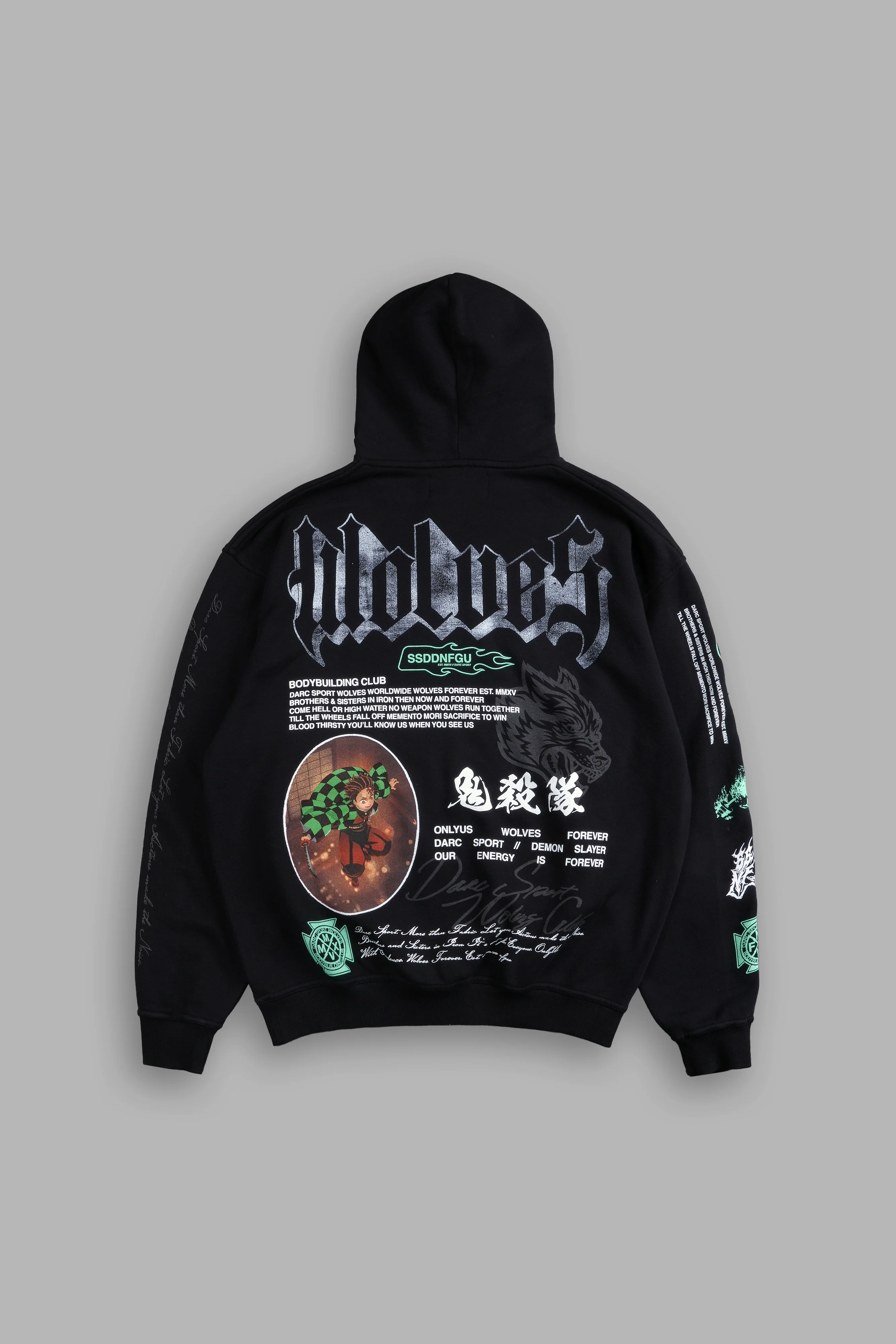 Falling "Pierce" Hoodie in Black