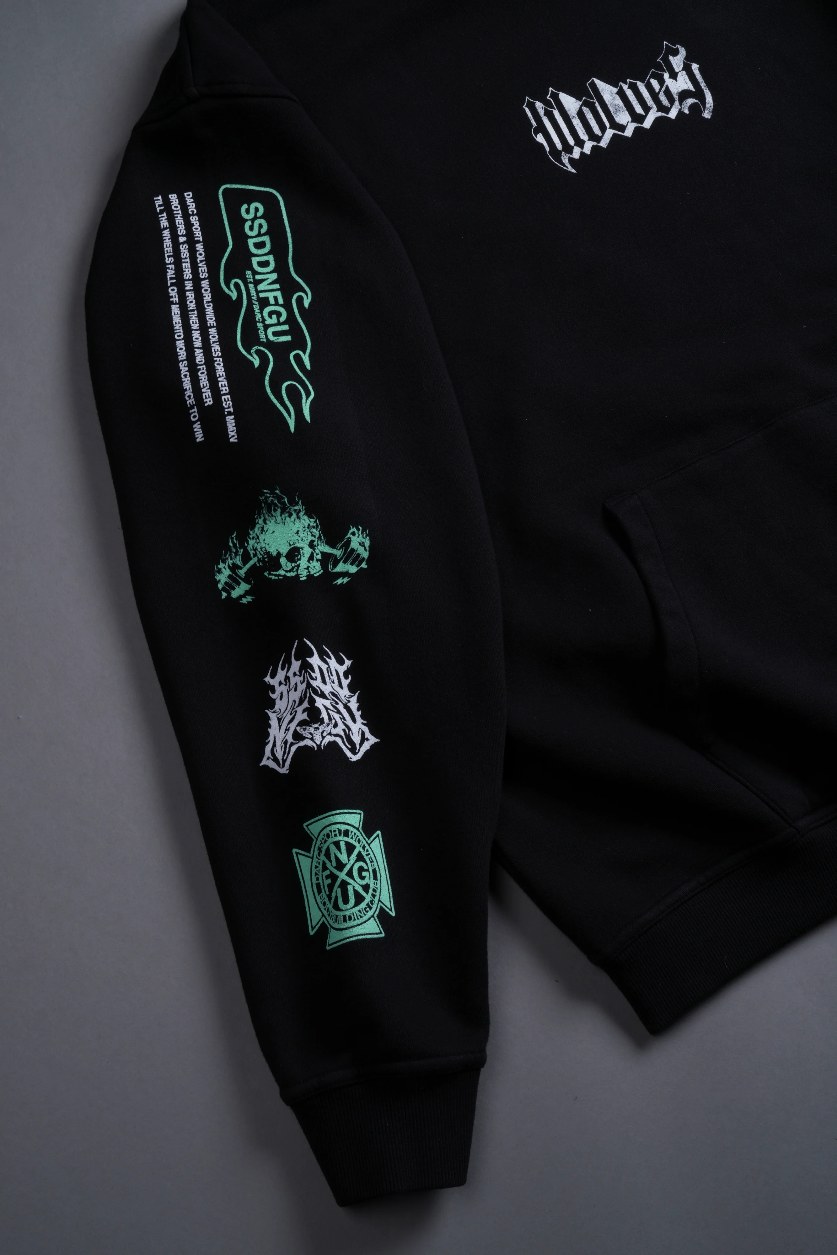 Falling "Pierce" Hoodie in Black - Image 3