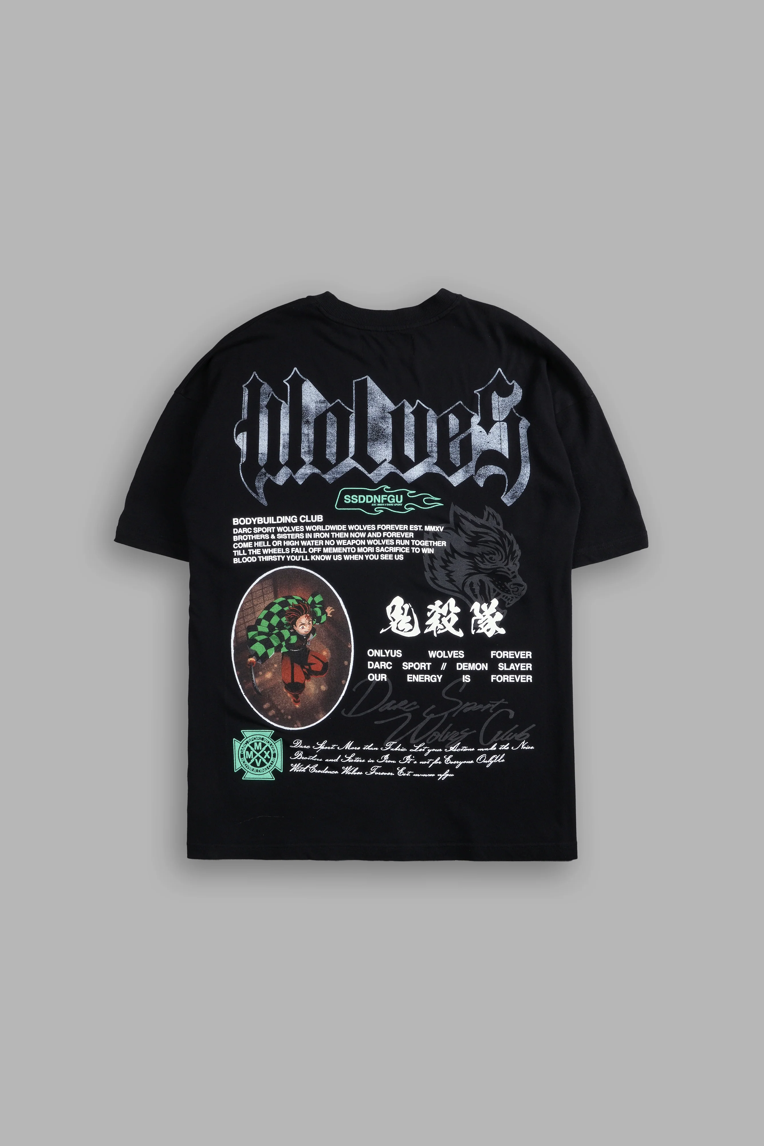 Falling "Premium" Oversized Tee in Black