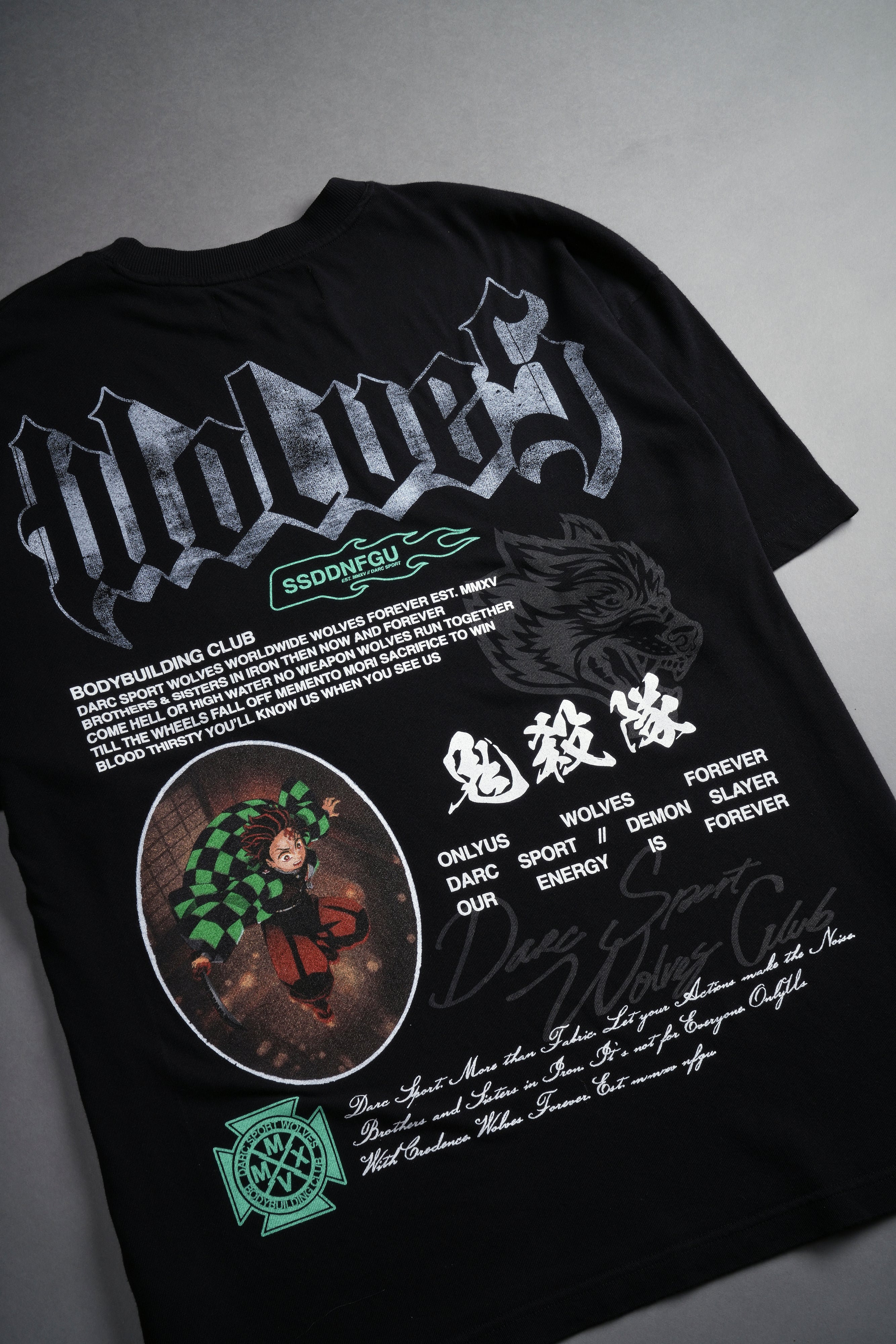 Falling "Premium" Oversized Tee in Black - Image 8