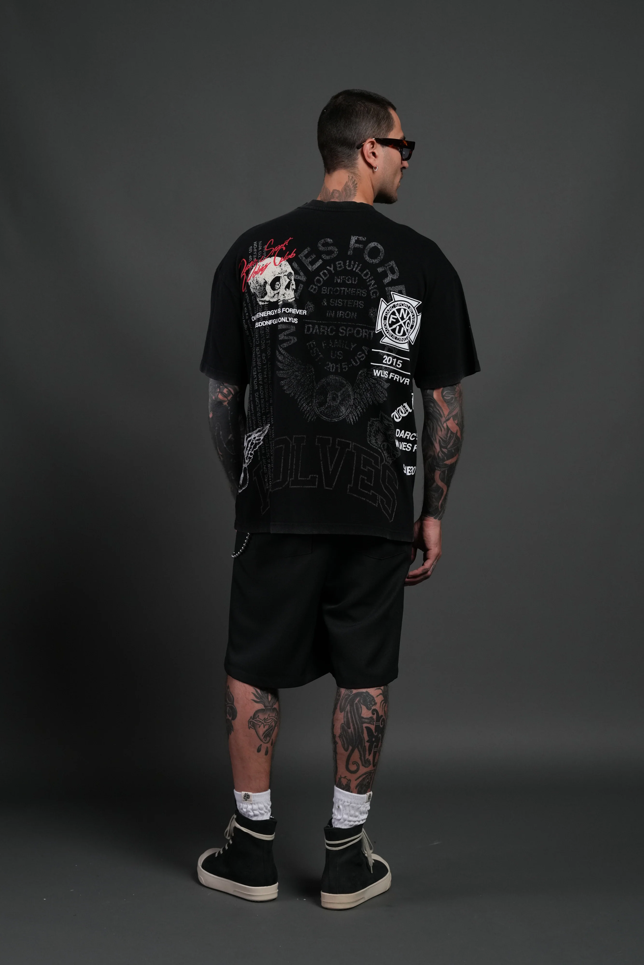 Fearless NFGU Premium Oversized Tee in Black - Image 6