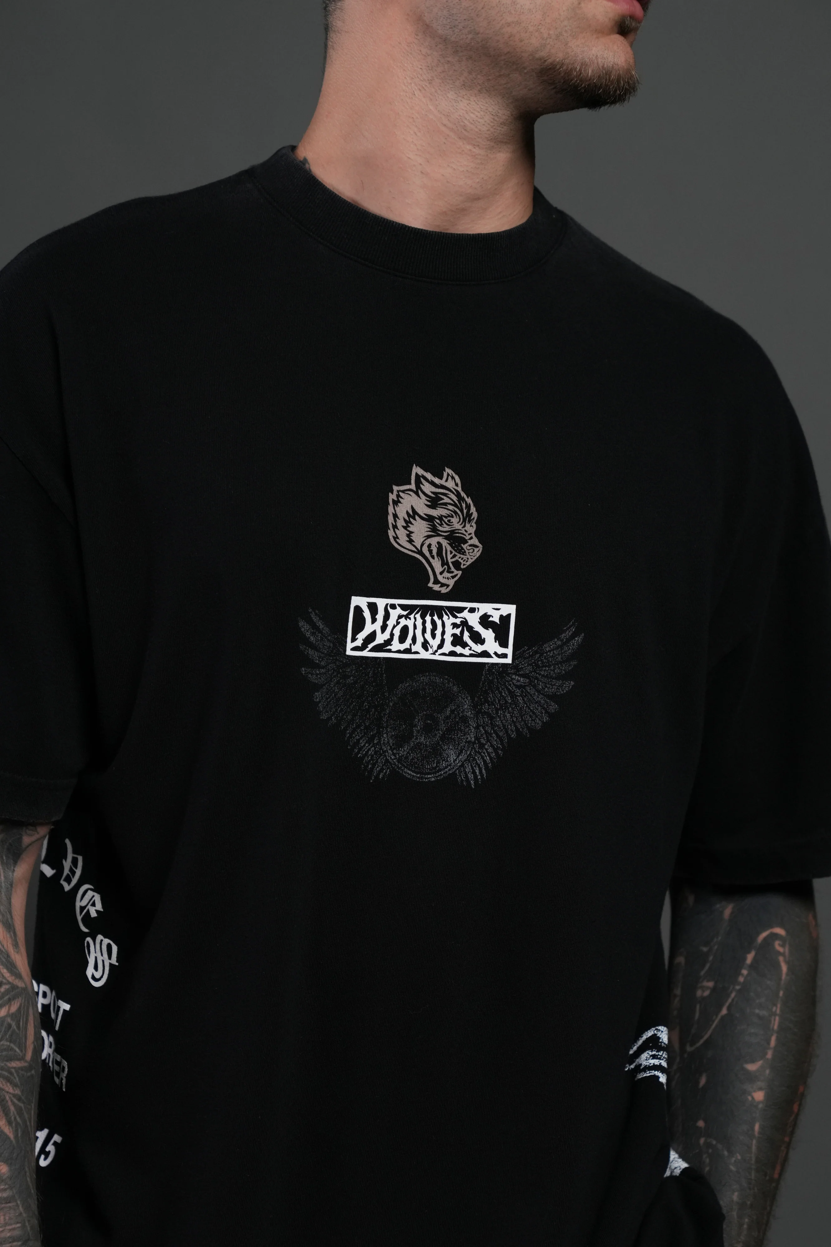 Fearless NFGU Premium Oversized Tee in Black - Image 7