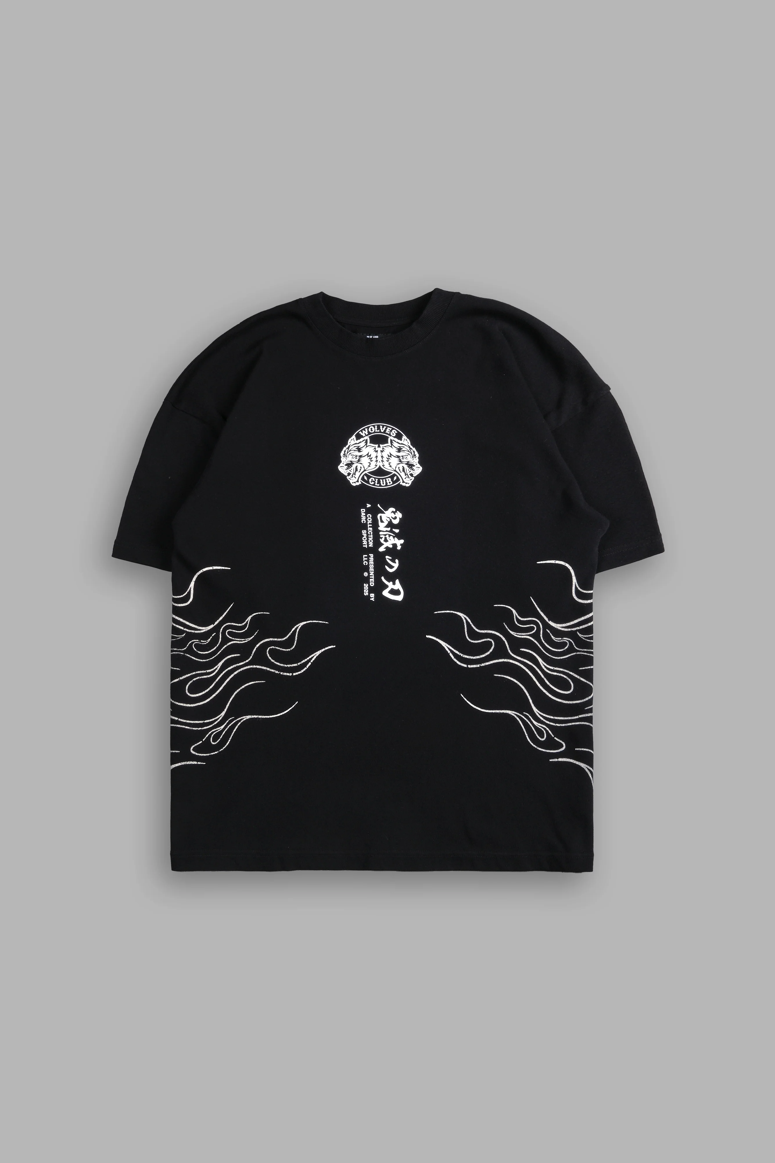 Flame Pillar "Premium" Oversized Tee in Black - Image 5