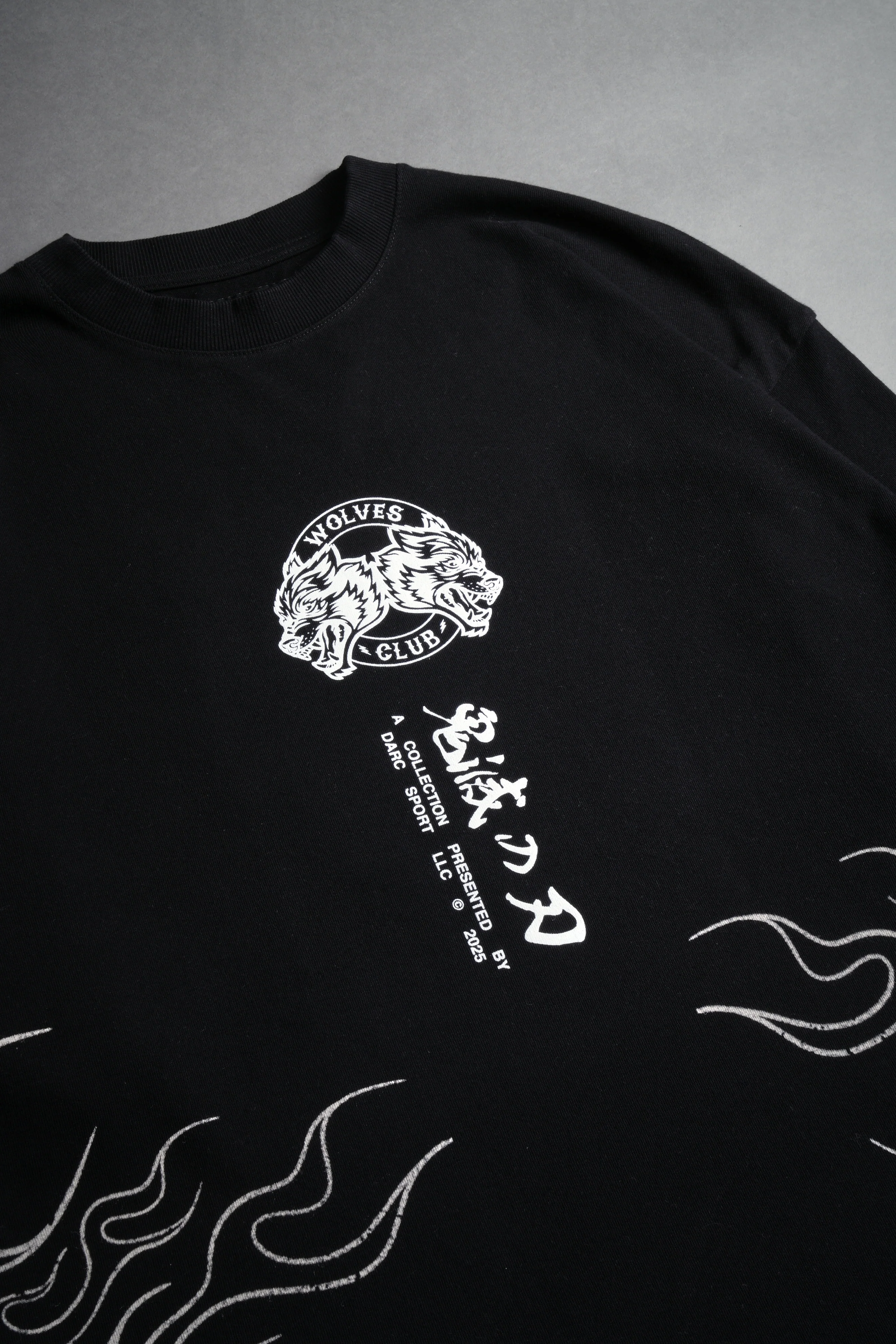 Flame Pillar "Premium" Oversized Tee in Black - Image 7