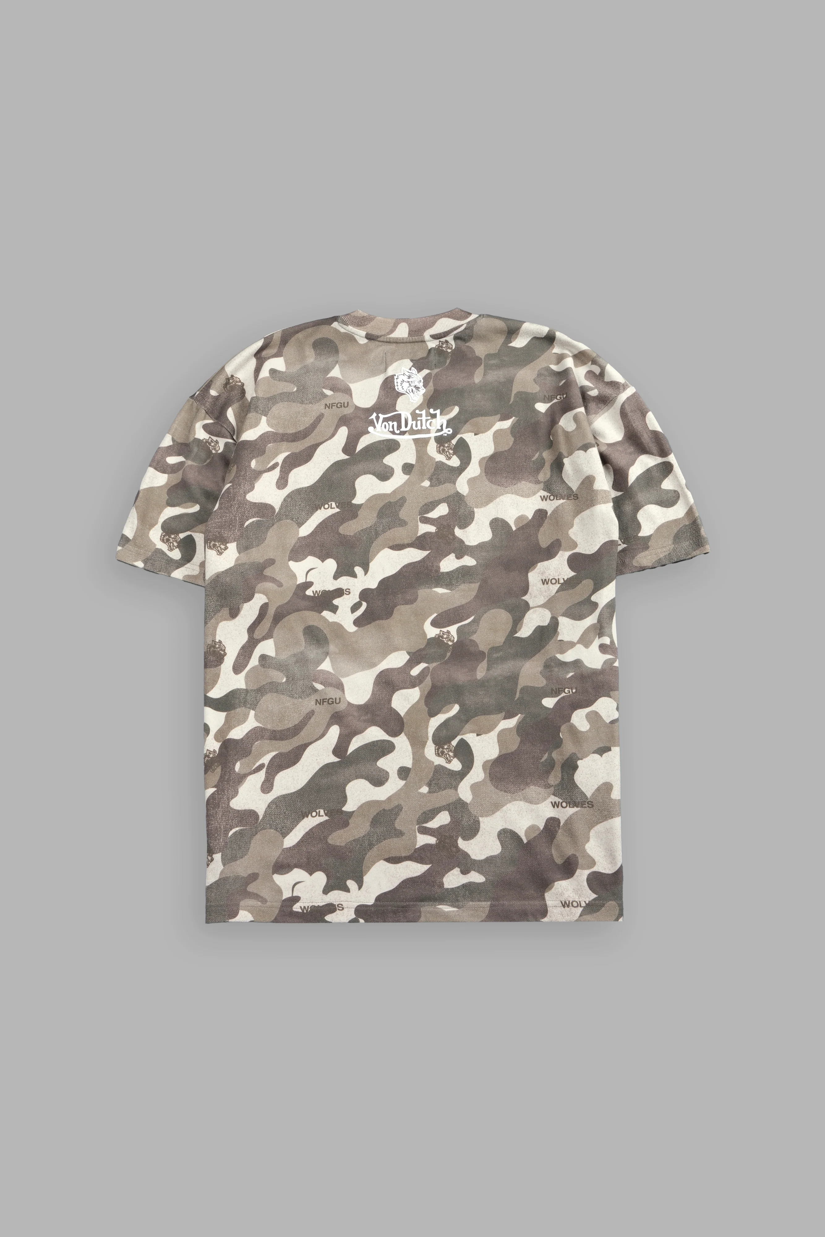 Flight Club V2 Premium Oversized Tee in Dsvd Green Camo - Image 4