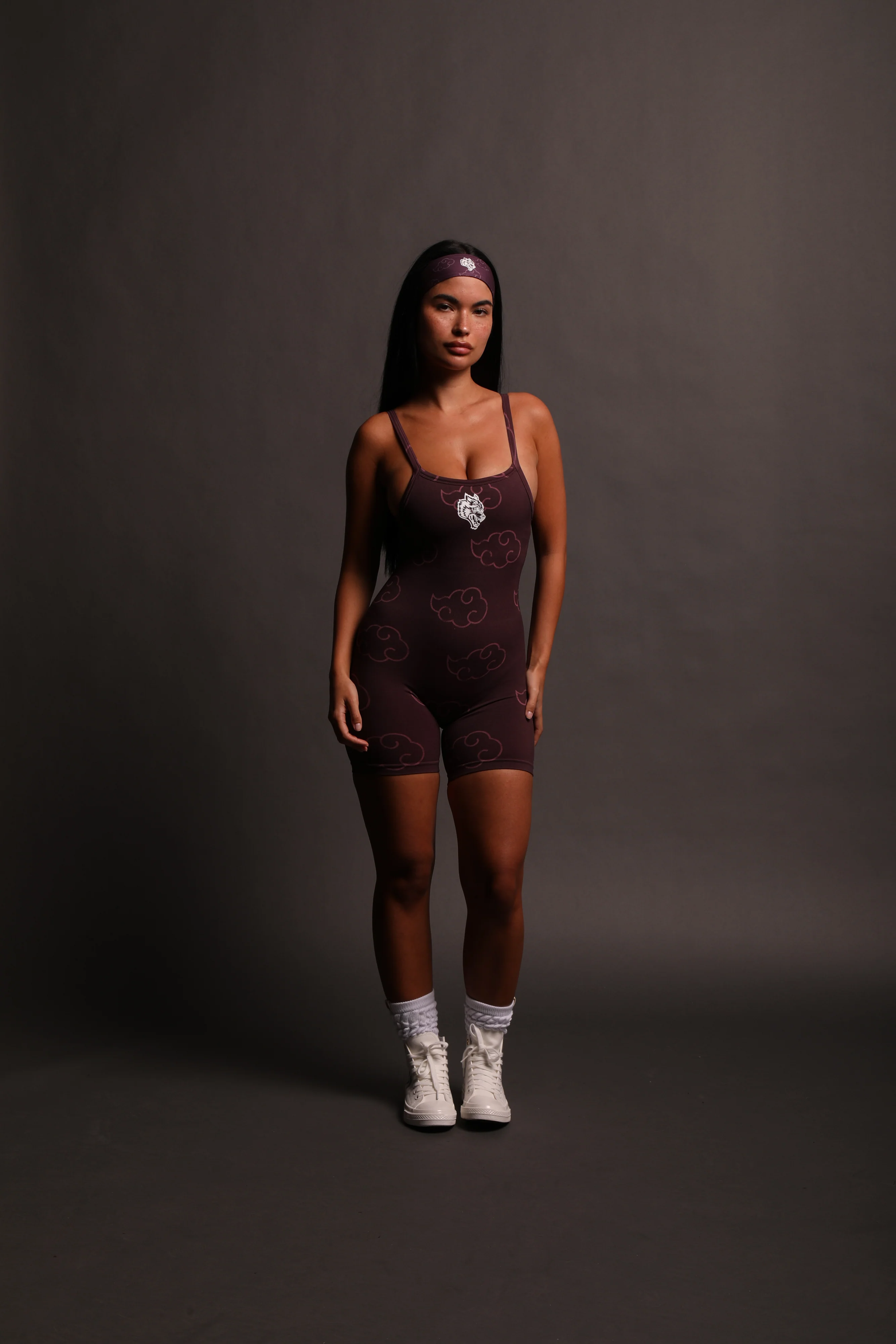Floating Sonya "Everson Seamless" Bodysuit in Cherry Wine - Image 8