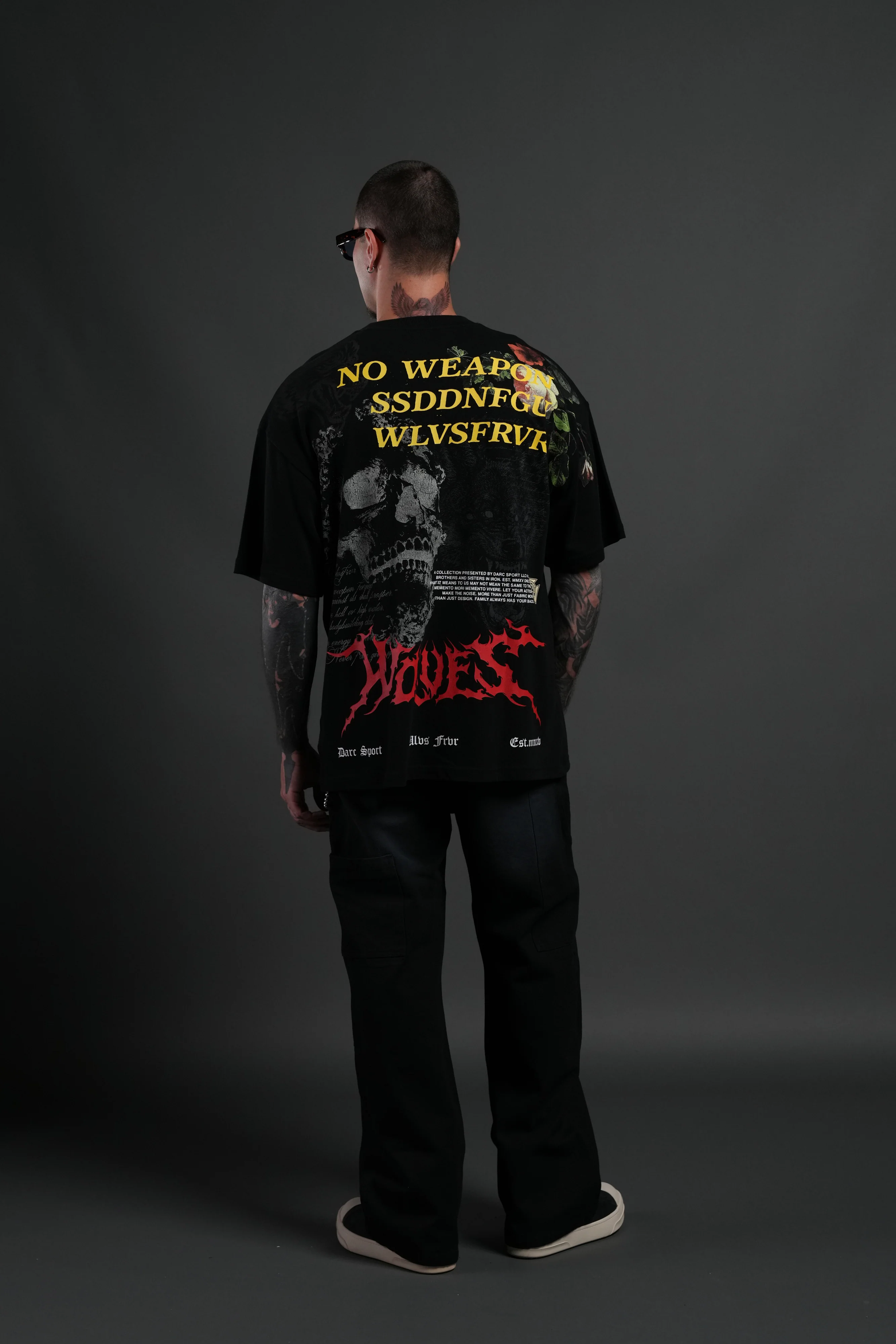 From Dust Premium Oversized Tee in Black - Image 6